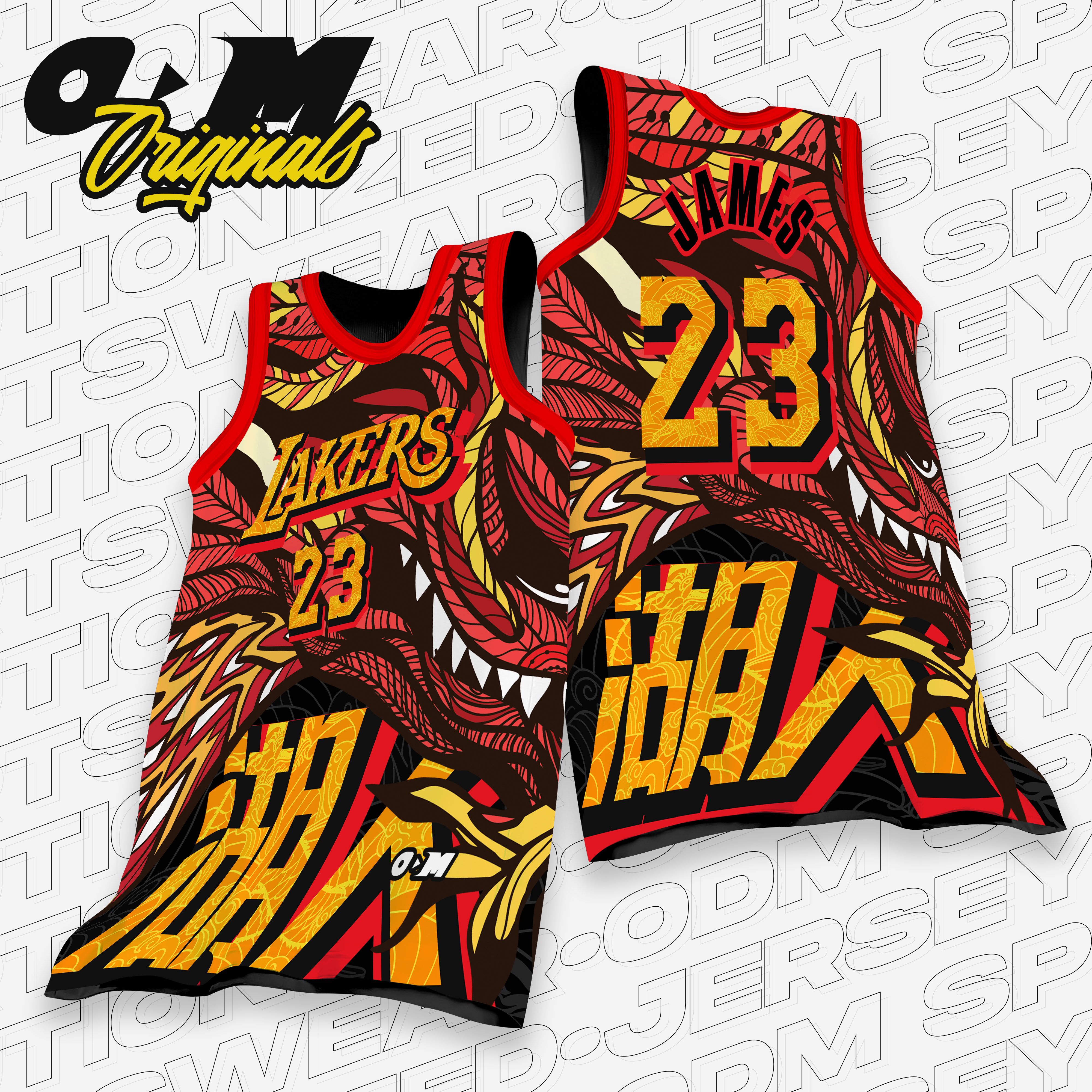 LeBron Lakers Chinese New Year x ODM Concept Jersey