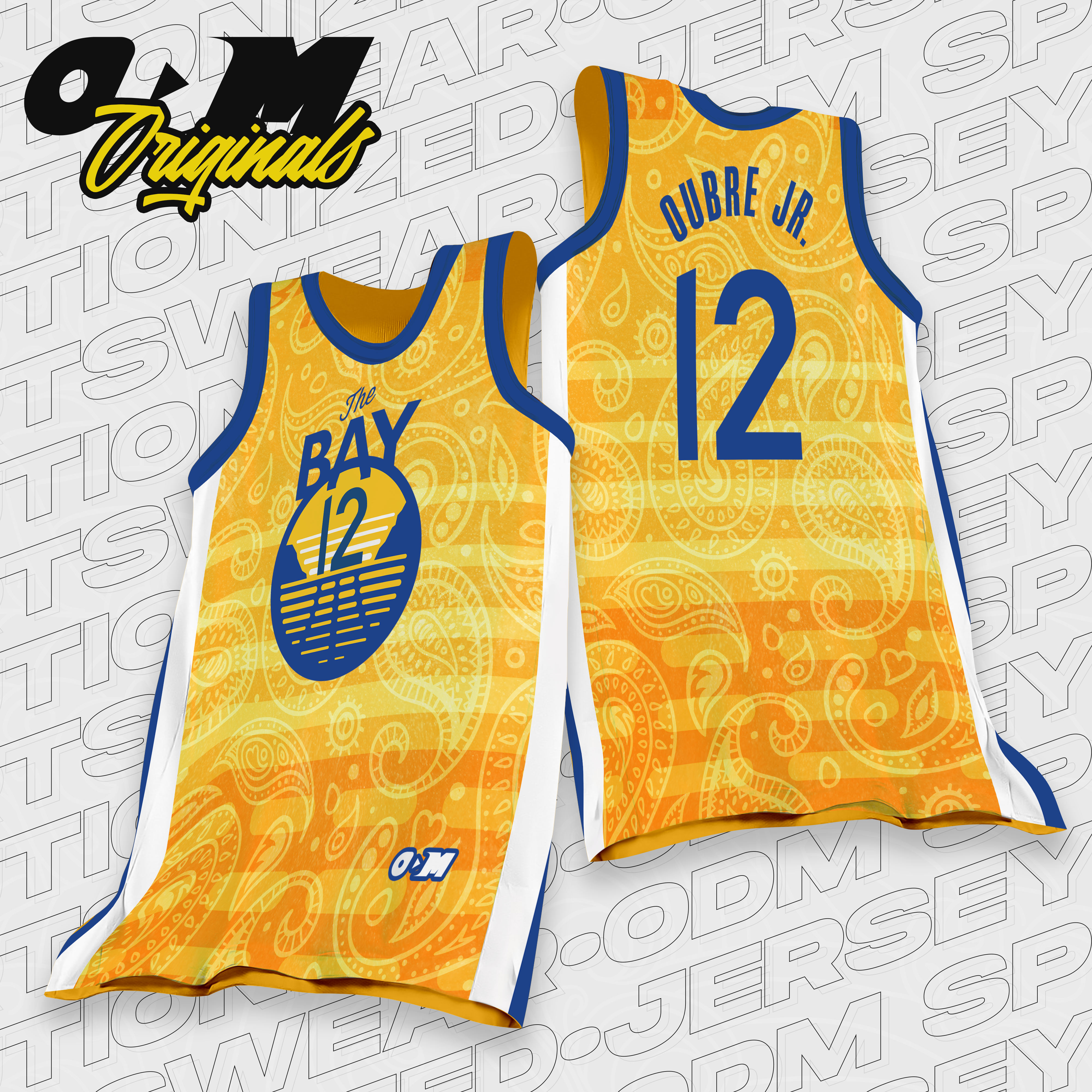 Kelly Oubre Jr. The Bay GSW x ODM Concept Jersey