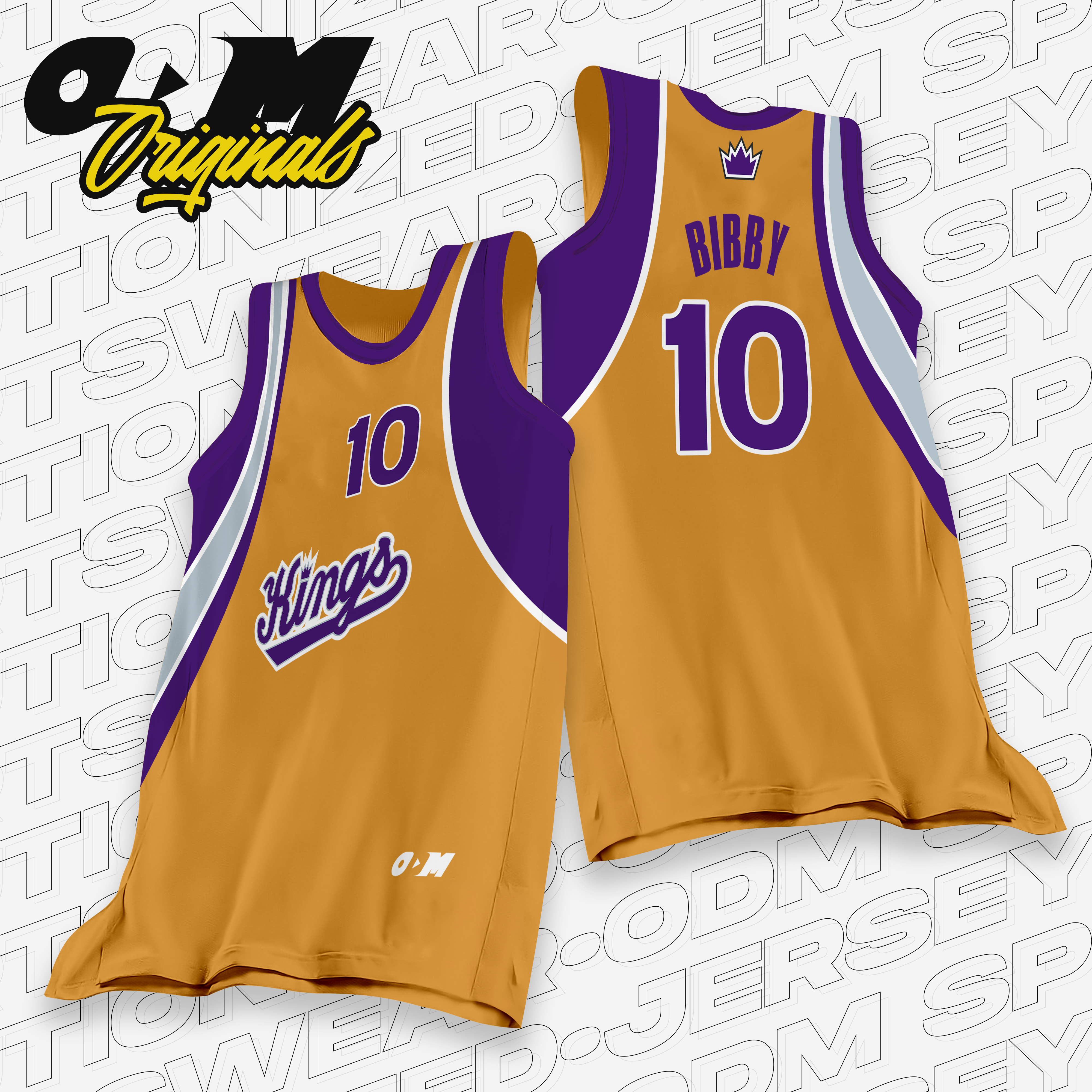 MIKE BIBBY Kings Gold Retro x ODM Concept Jersey
