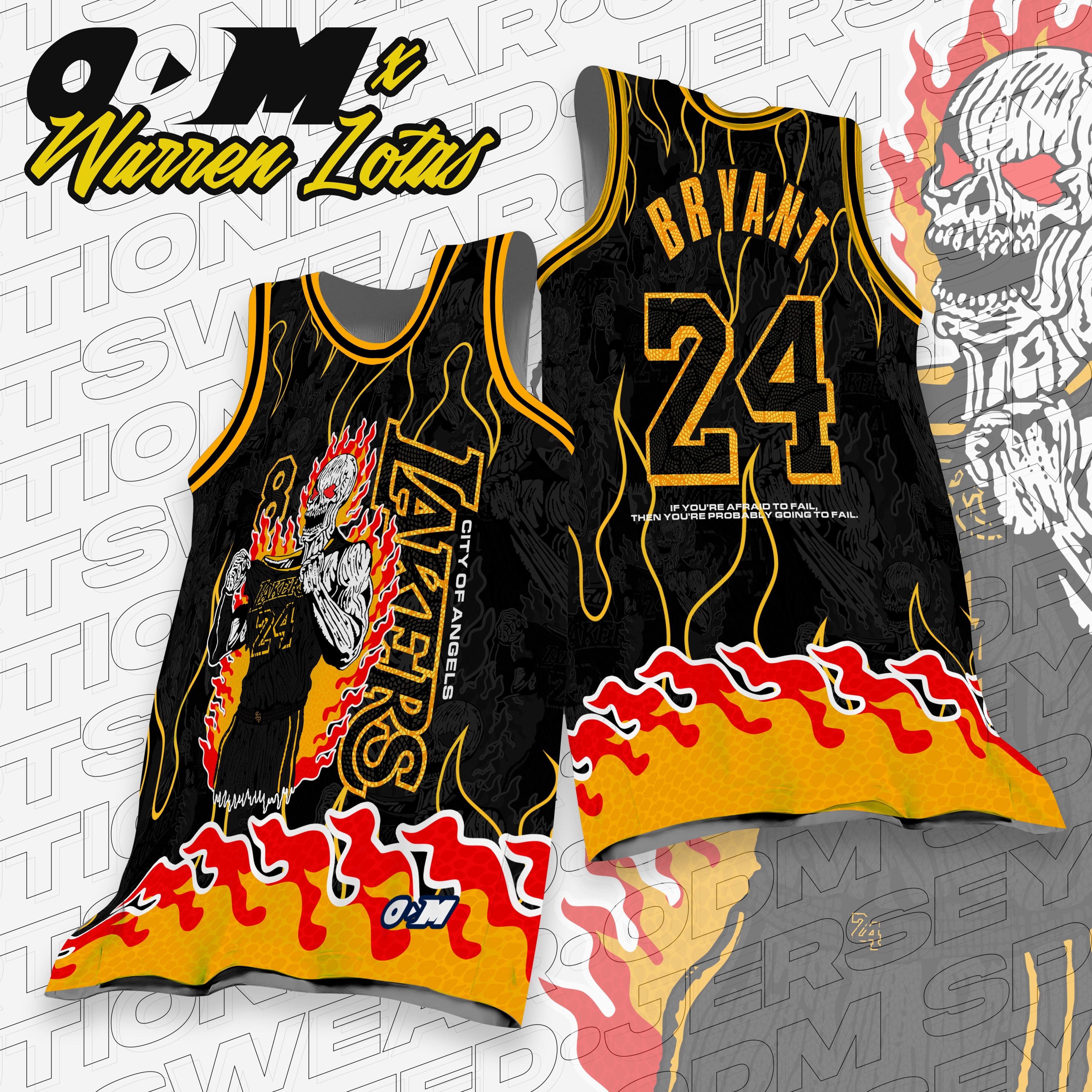 Kobe Lakers x Warren Lotas inspired jersey
