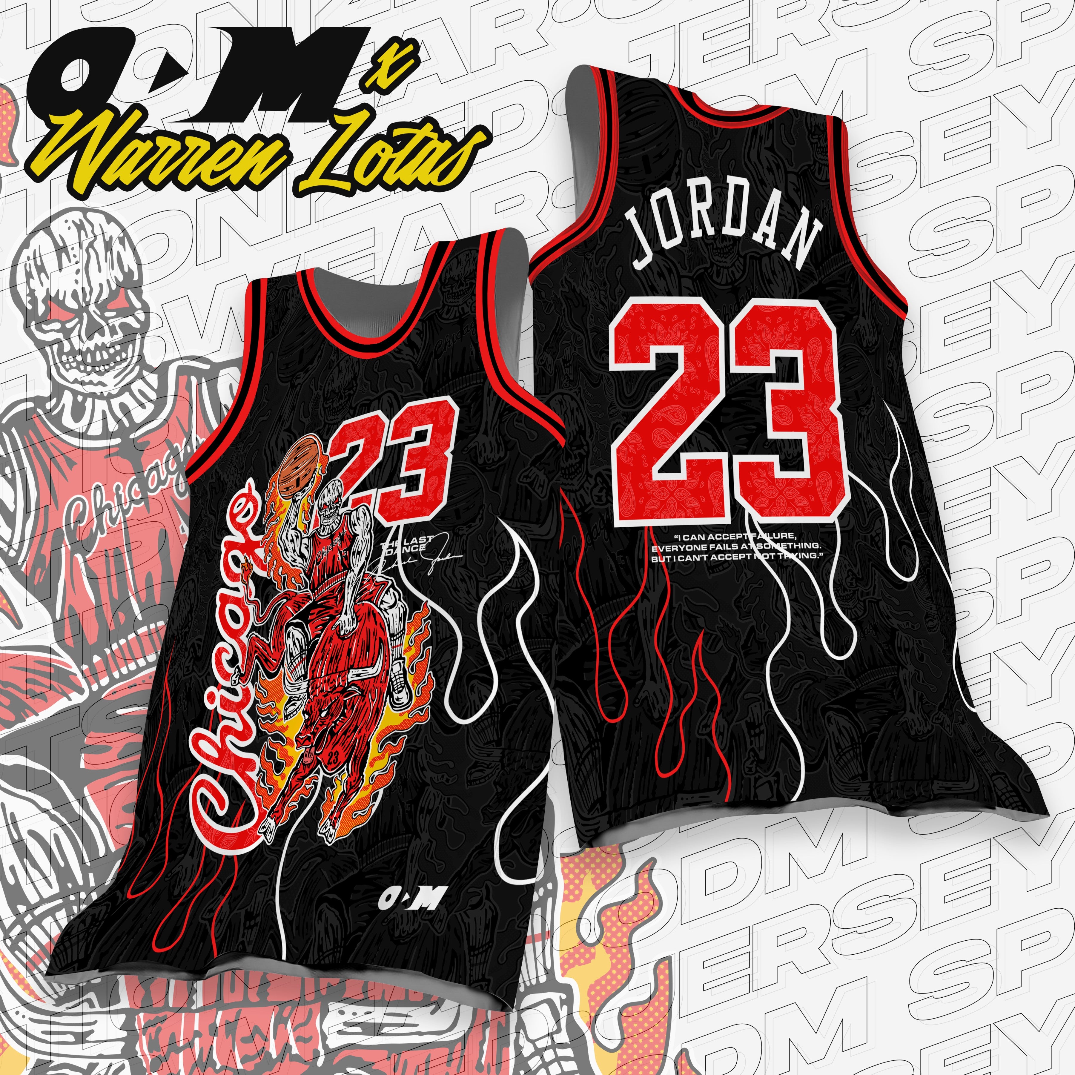 Jordan Bulls x Warren Lotas inspired jersey
