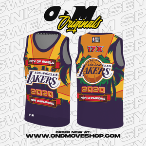 LAKERS "CITY OF ANGELS" 2020 NBA CHAMP JERSEY