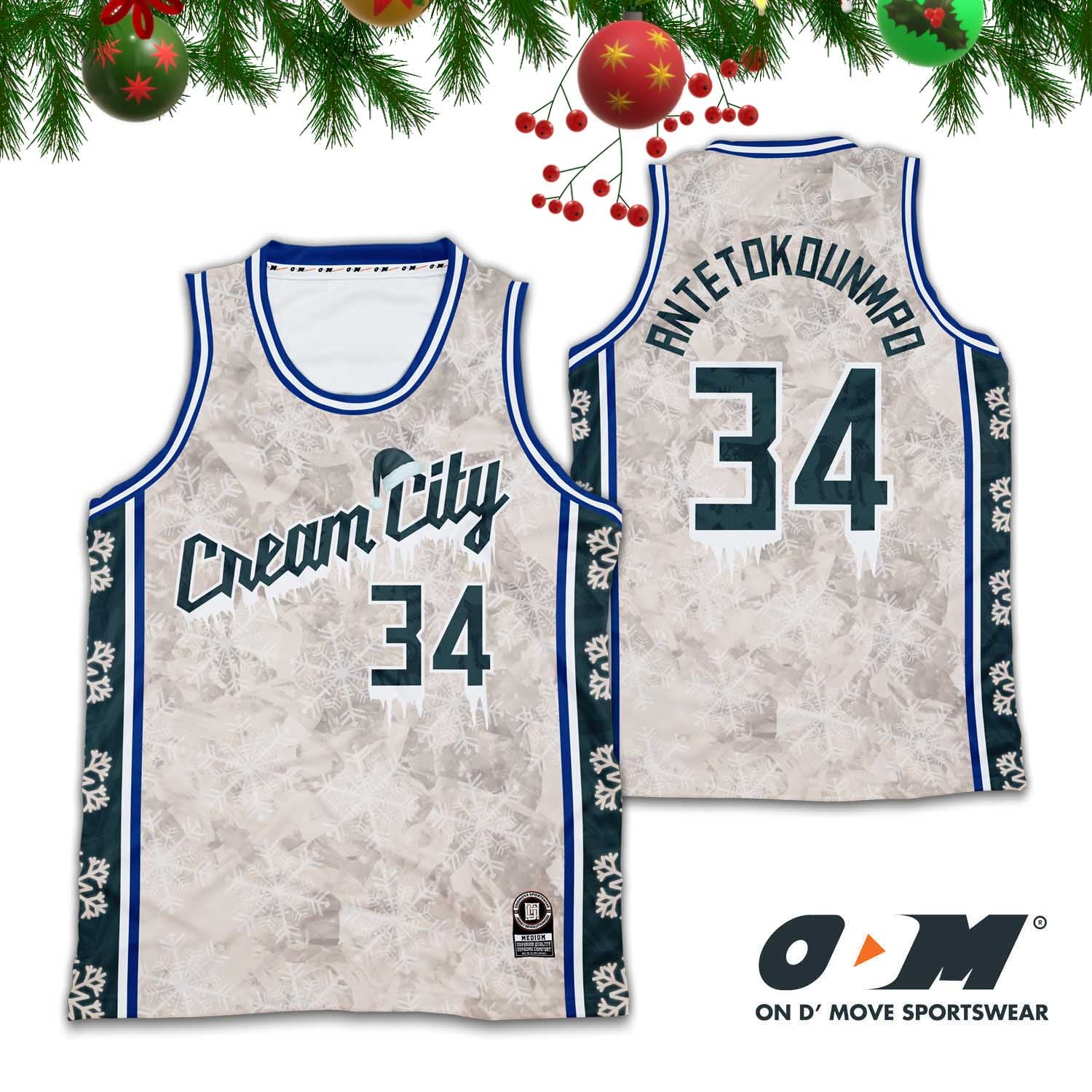 Milwaukee Bucks ODM Concept Christmas Jersey
