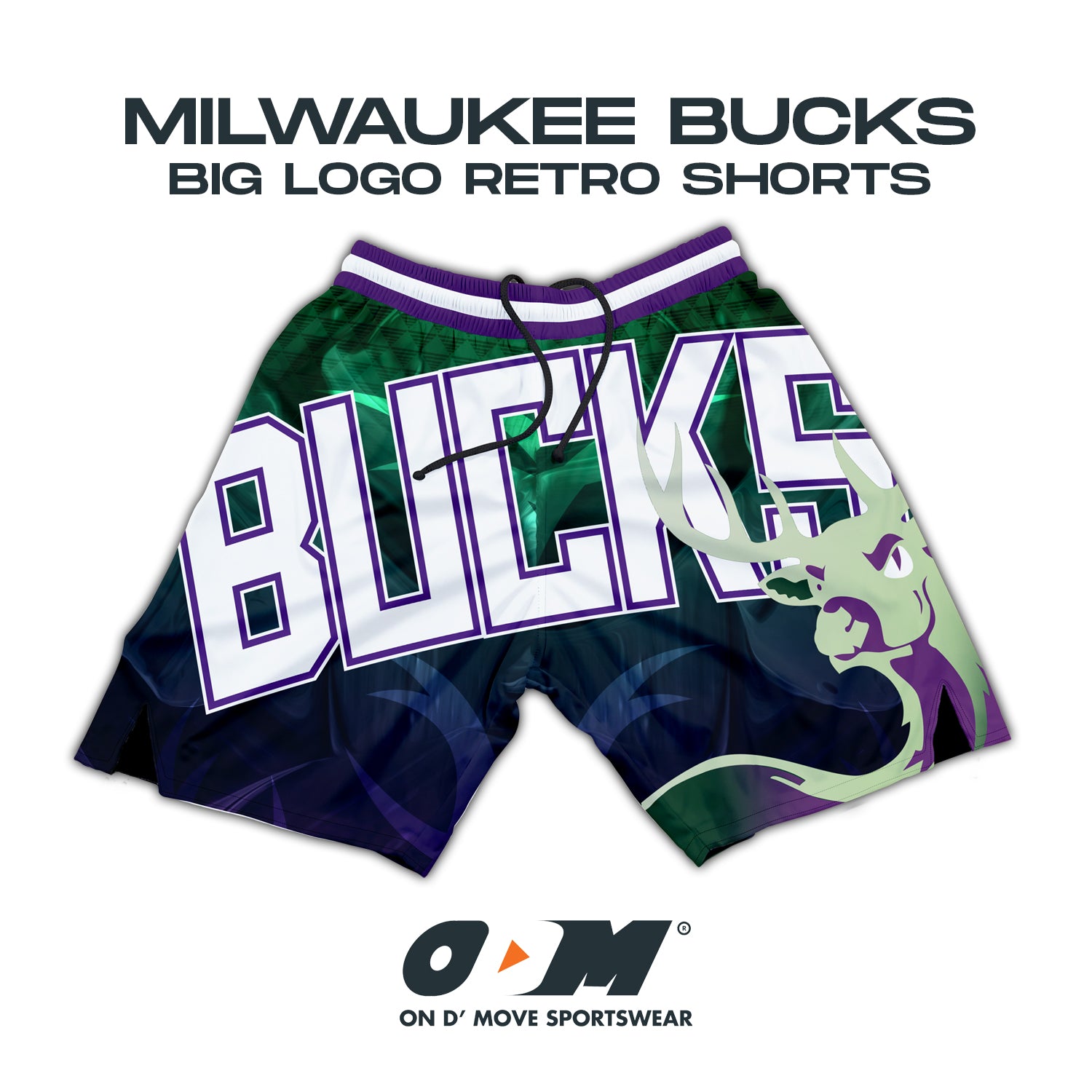 Milwaukee Bucks Big Logo v3 Retro Shorts