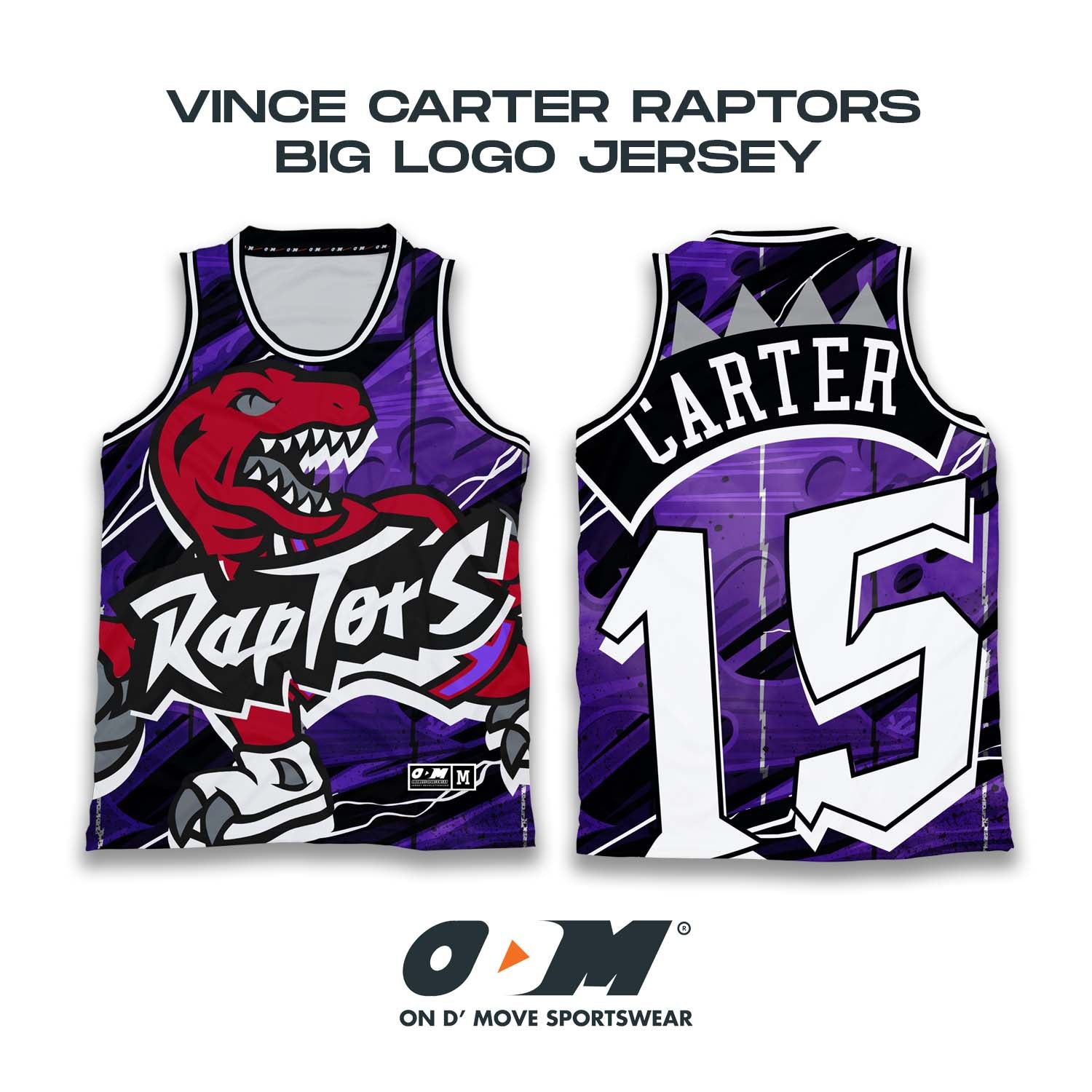 Vince Carter Raptors Big Logo Jersey