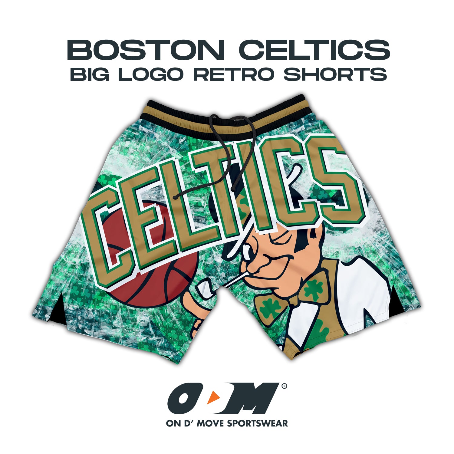 Boston Celtics Big Logo v3 Retro Shorts