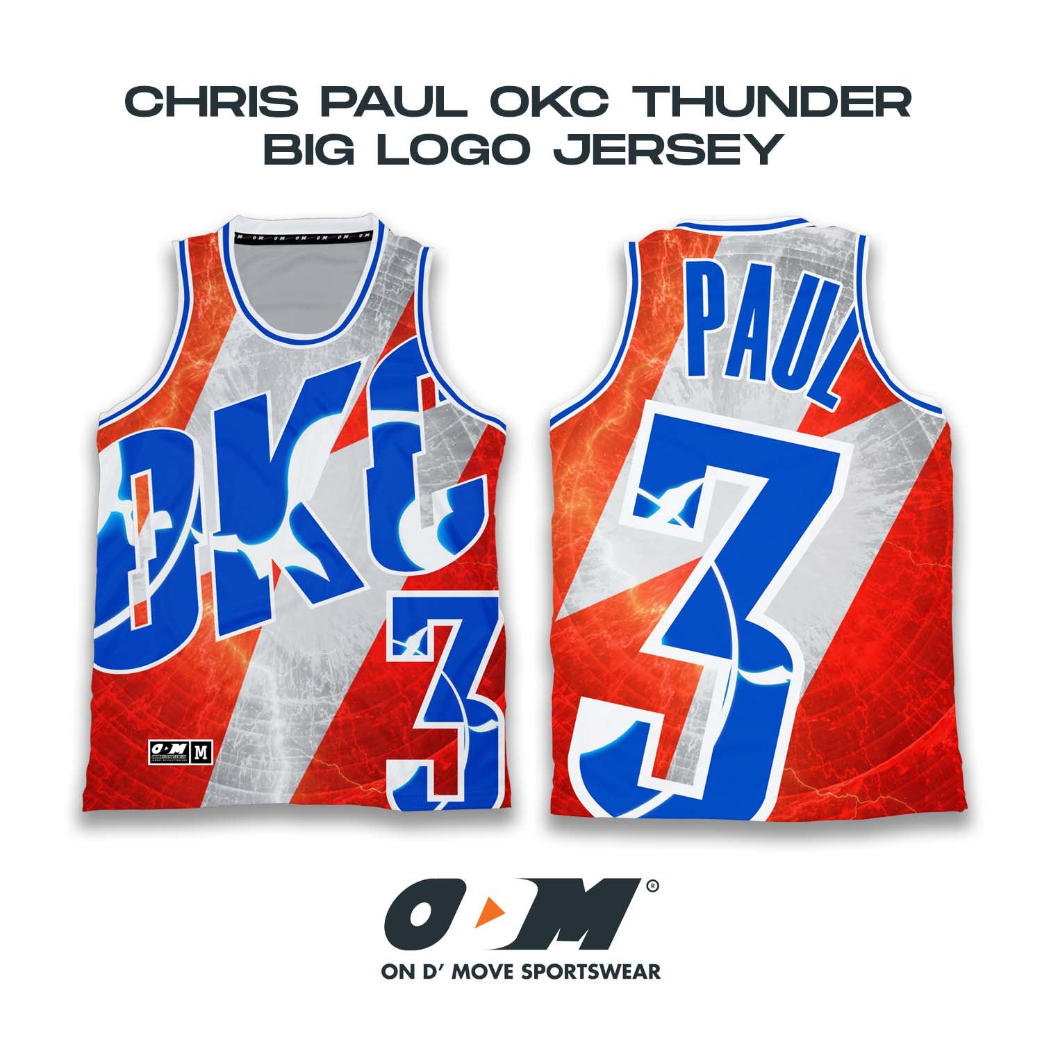 Chris Paul OKC Thunder Big Logo Jersey