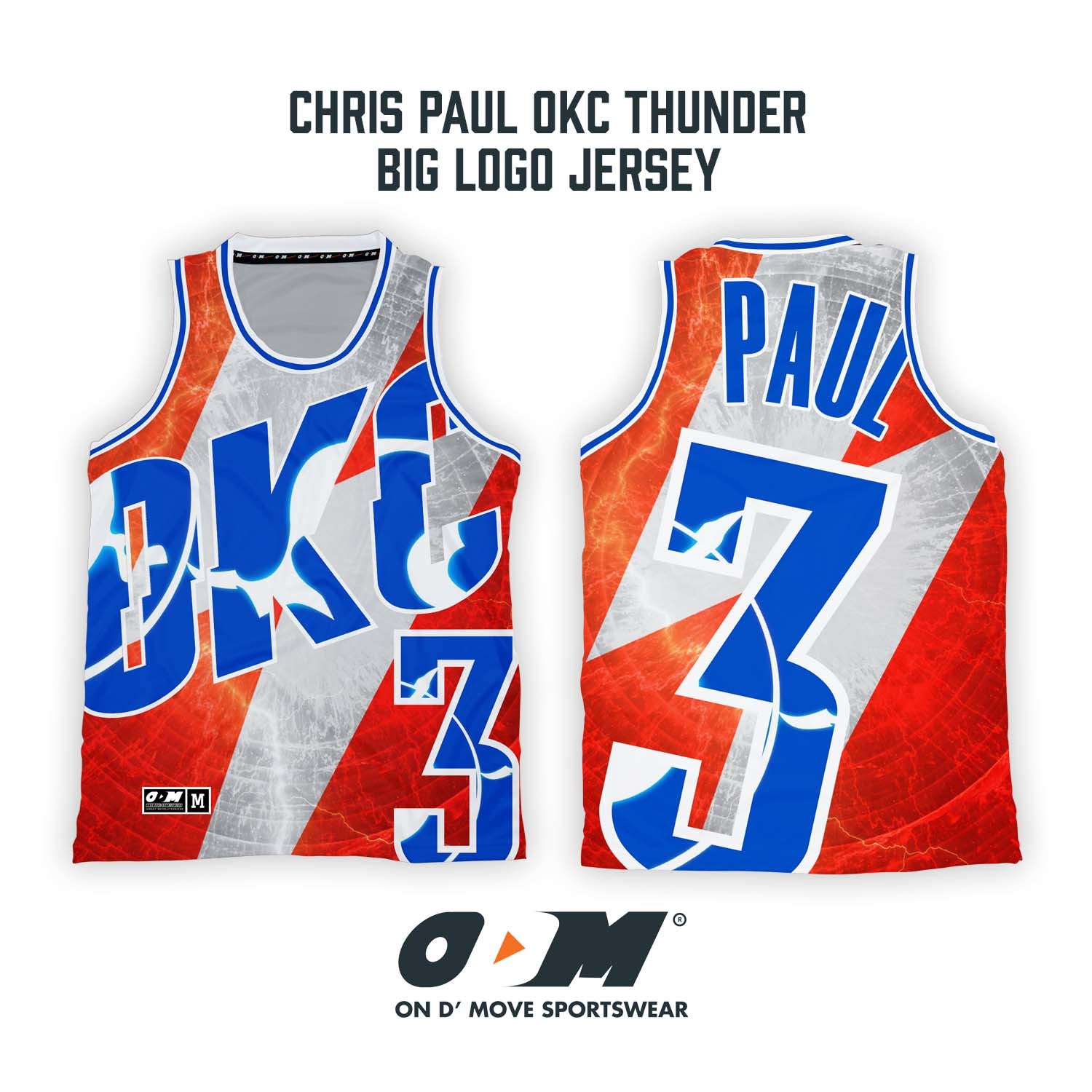 Chris Paul OKC Thunder Big Logo Jersey