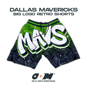 Dallas Mavericks Big Logo v3 Retro Shorts