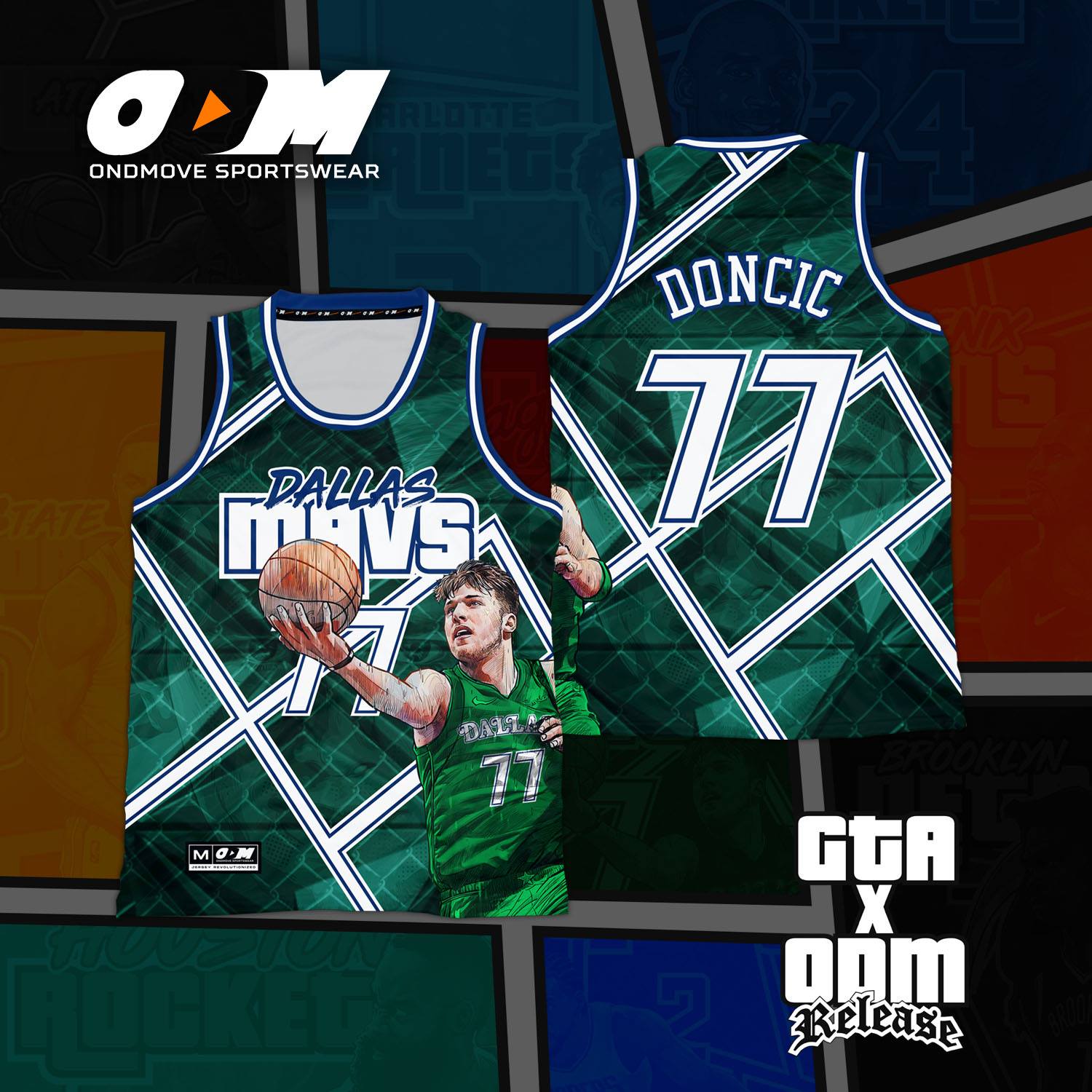 Dallas Maverics ODM x GTA Concept Jersey