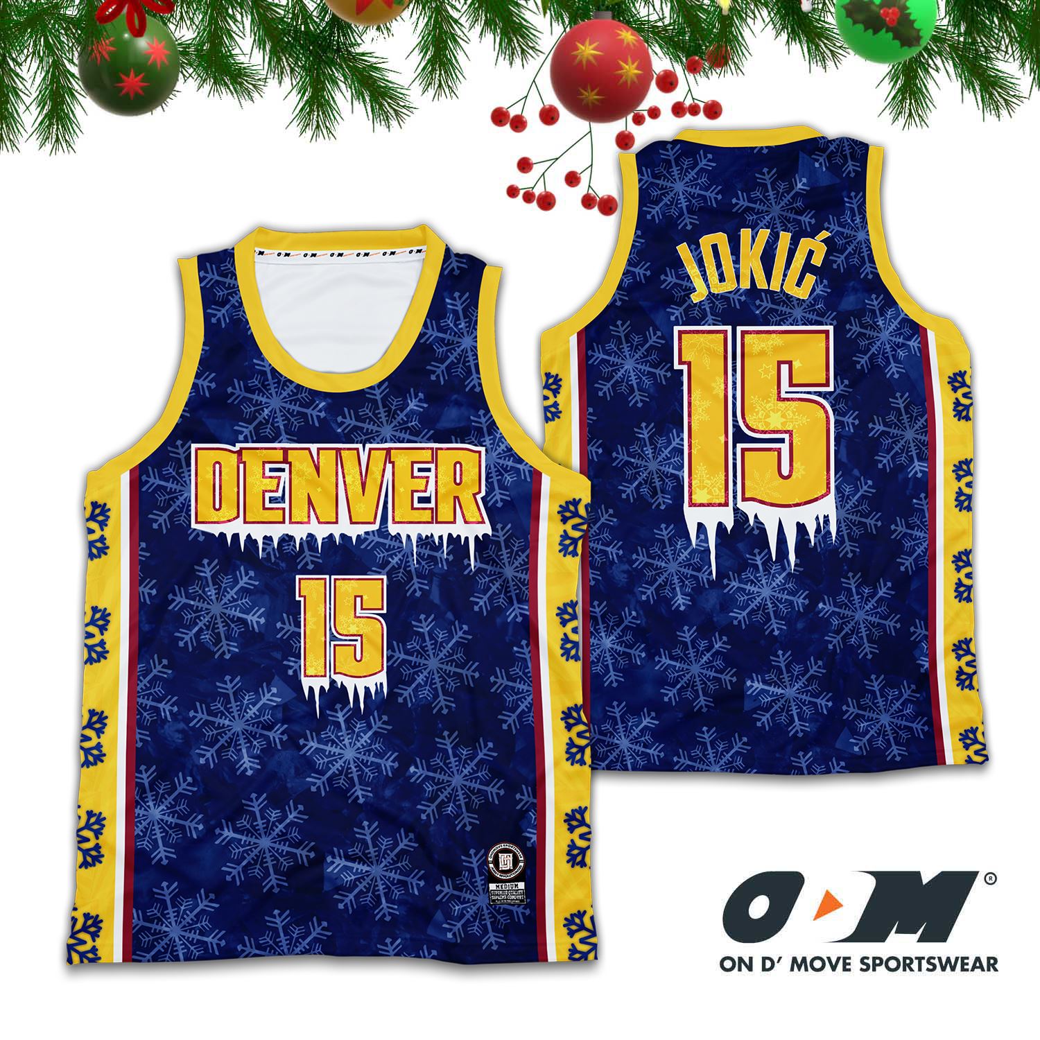 Denver Nuggets ODM Christmas Jersey