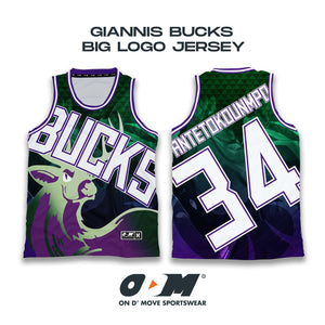 Giannis Milwaukee Bucks Big Logo Jersey