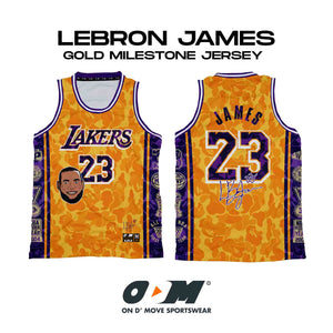 LeBron James Gold Milestone Jersey