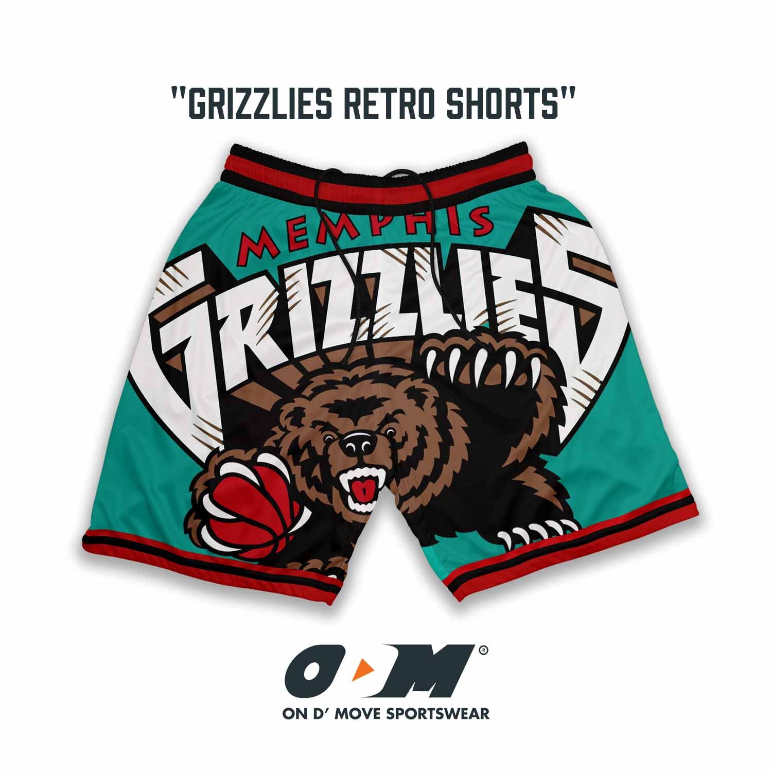 Memphis Grizzlies Retro Shorts
