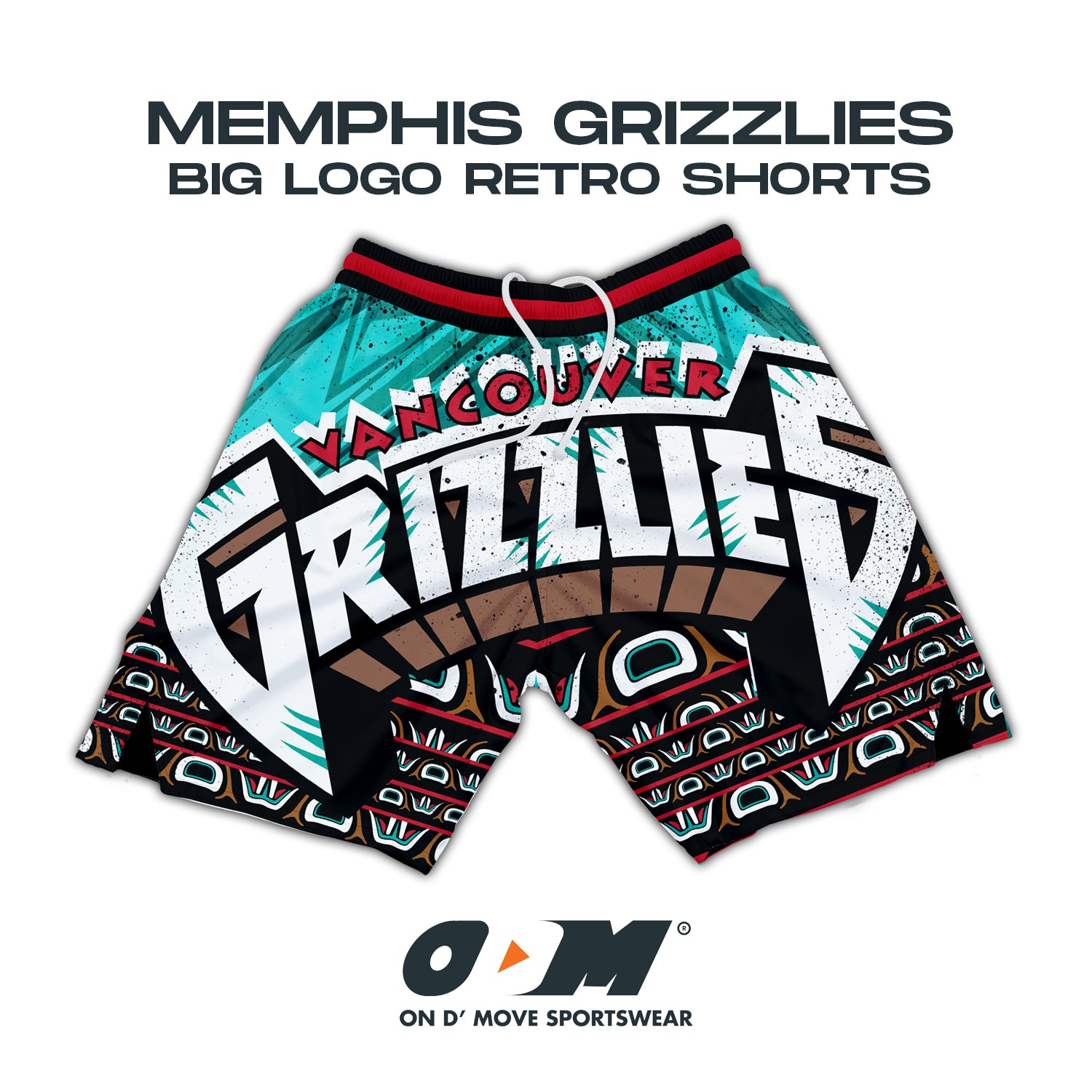 Memphis Grizzlies Big Logo v3 Retro Shorts