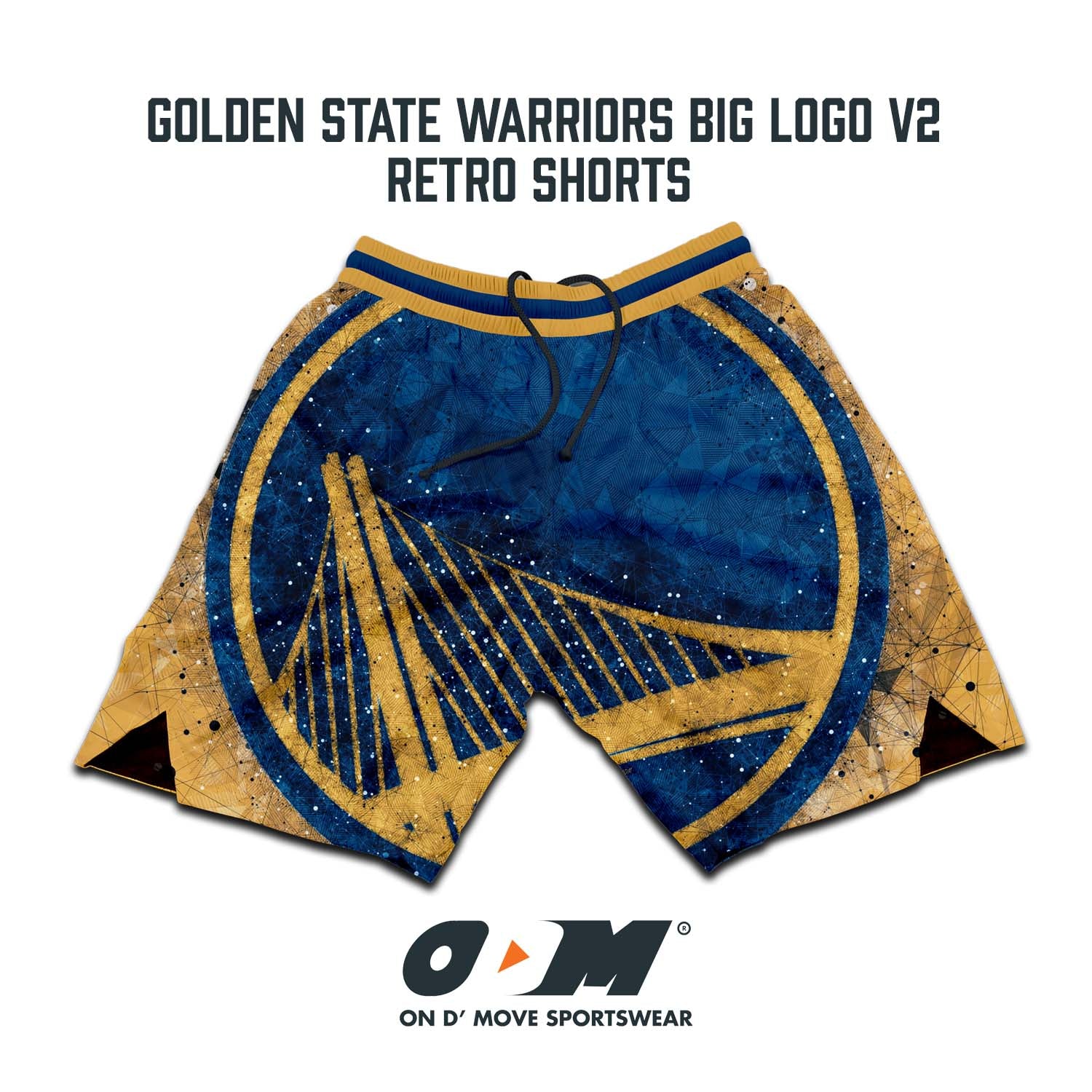 Golden State Warriors Big Logo v2 Retro Shorts