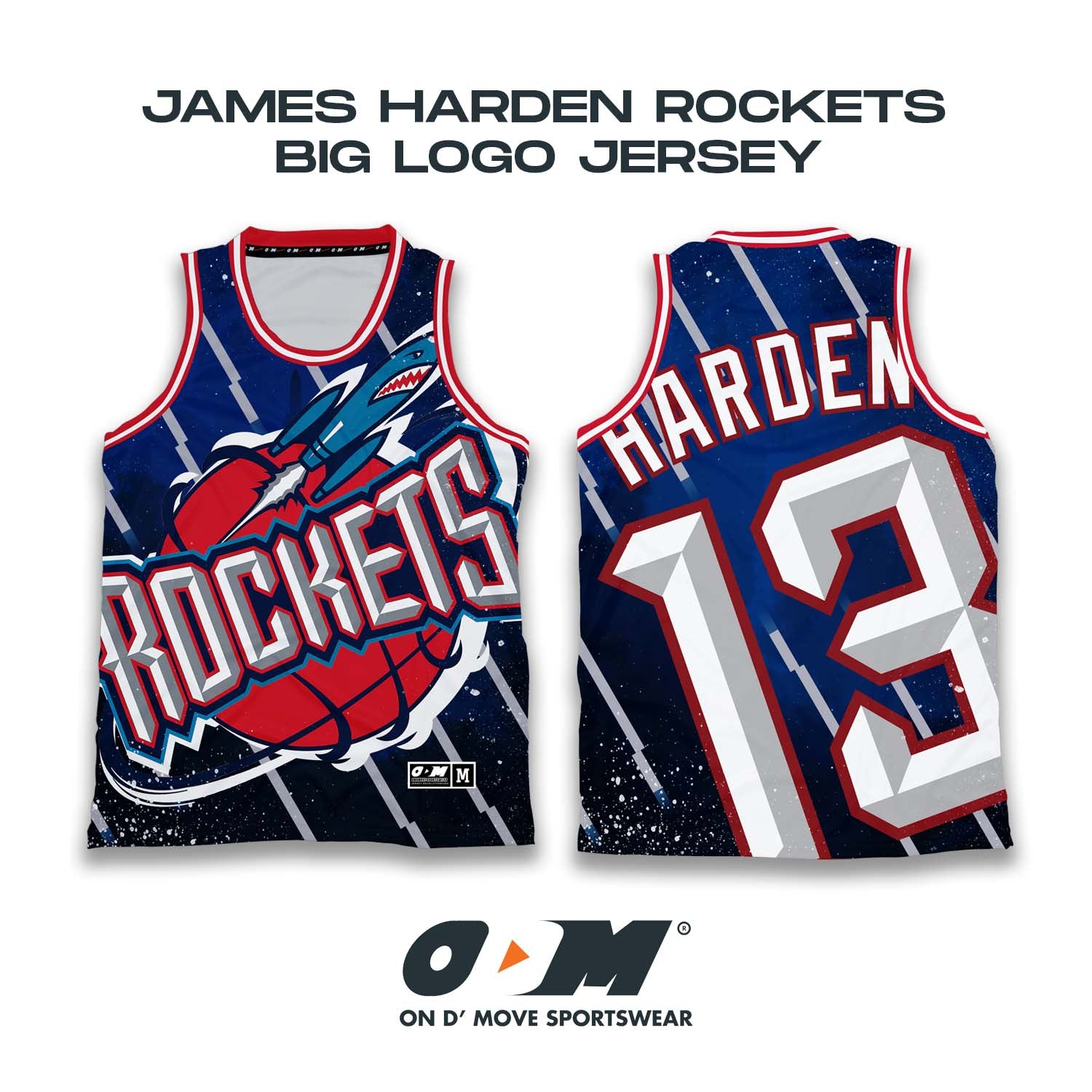 James Harden Rockets Big Logo Jersey