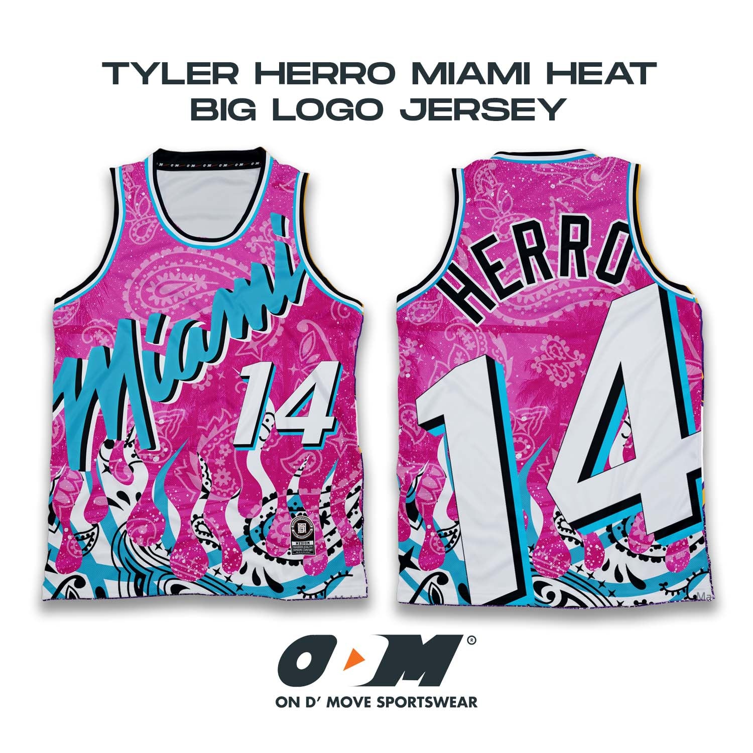 Tyler Herro Miami Heat Red Basketball Jersey • Kybershop