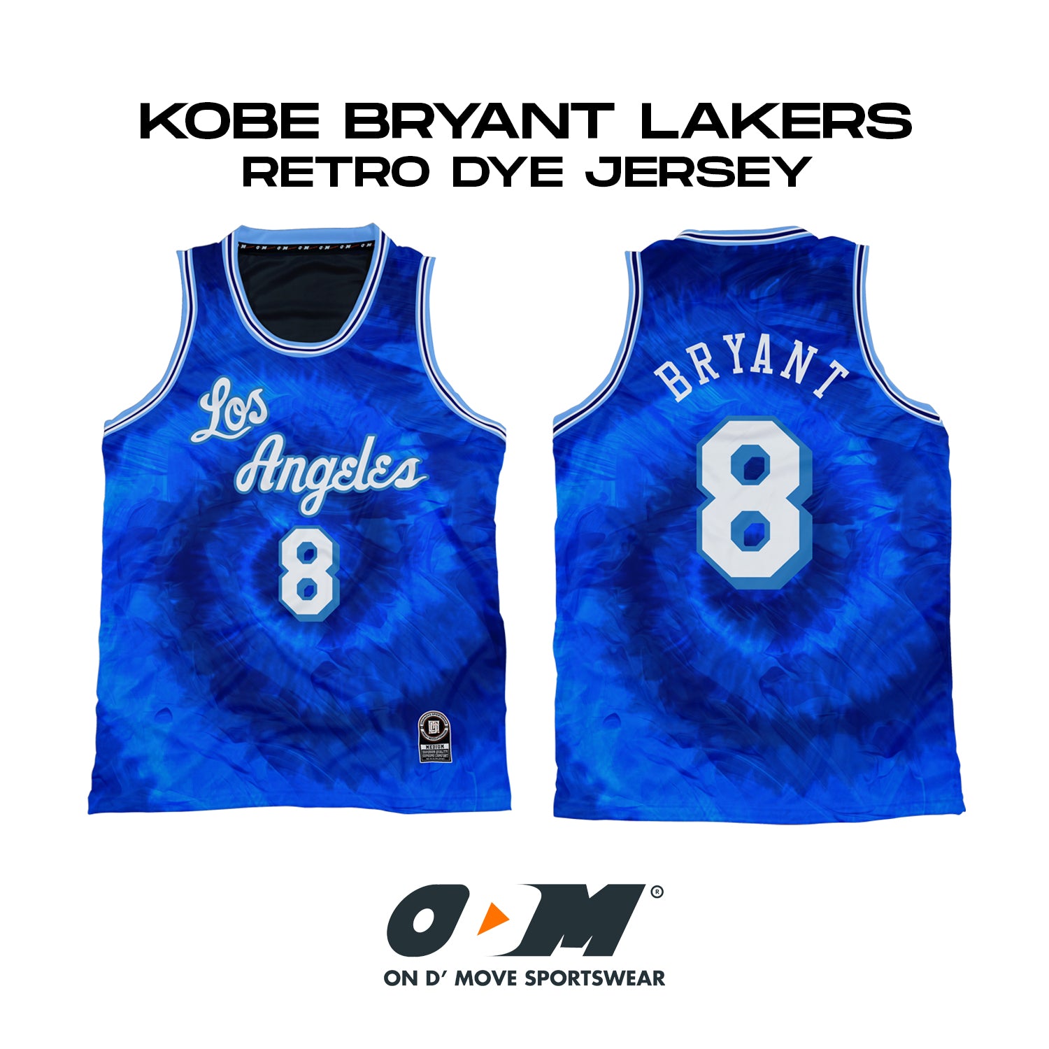 Kobe Bryant LA Lakers Retro Dye Jersey