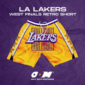LA Lakers West Finals Retro Shorts