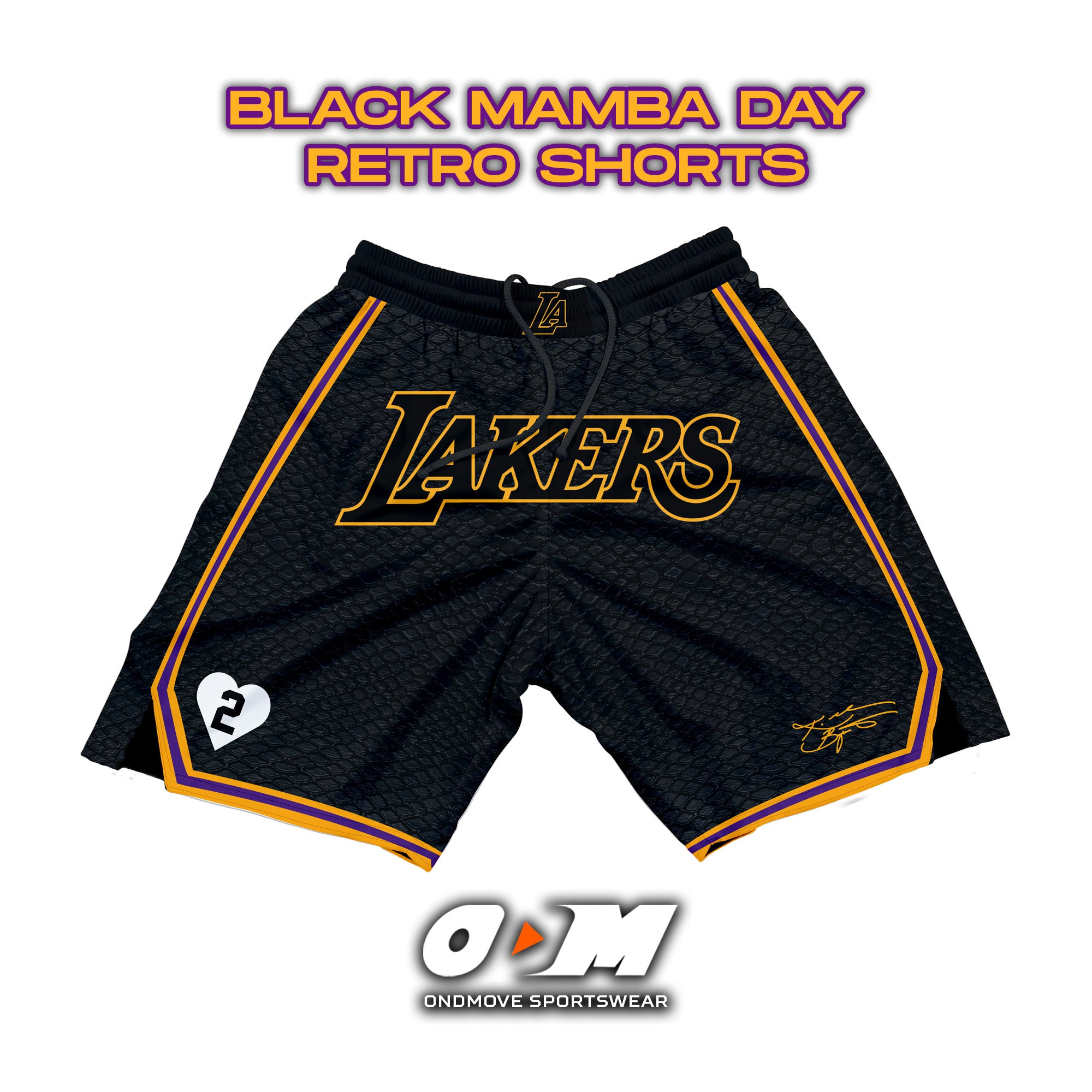 Black Mamba Day Retro Shorts