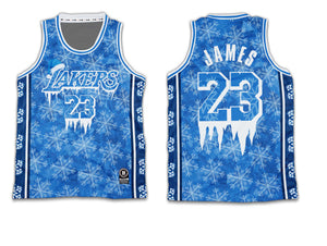 LA Lakers Blue ODM Concept Christmas Jersey
