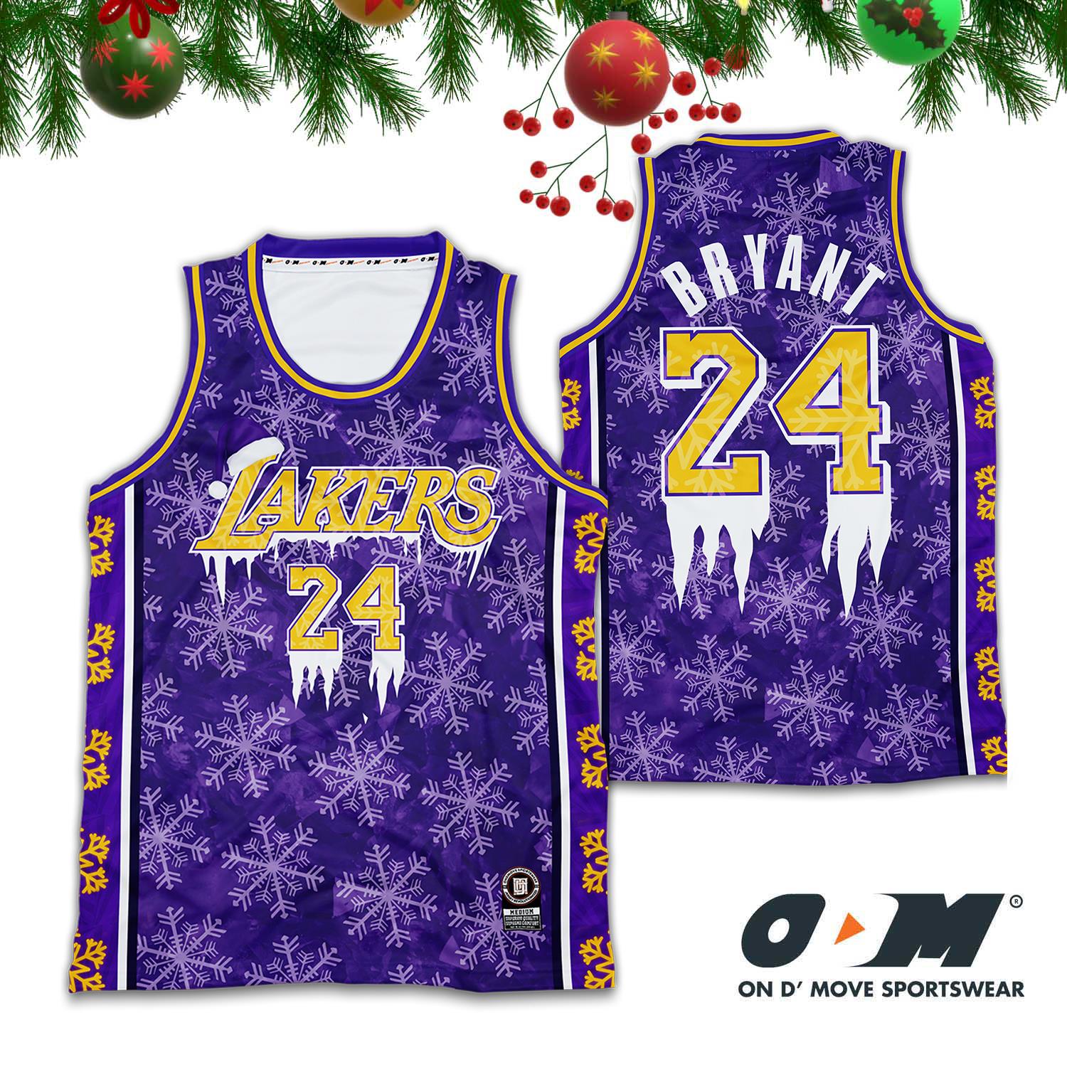 LA Lakers Purple ODM Concept Christmas Jersey