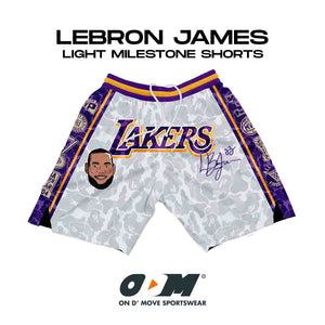 LeBron James Light Milestone Retro Shorts