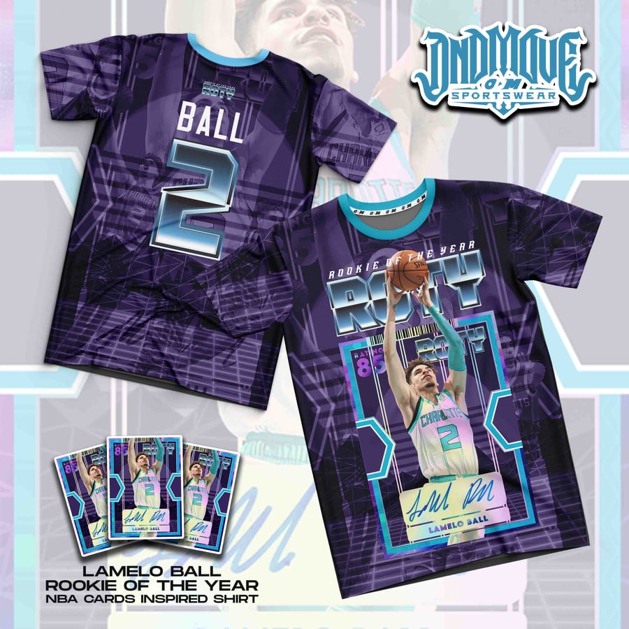 Lamelo Ball ROTY NBA Card Inspired Shirt