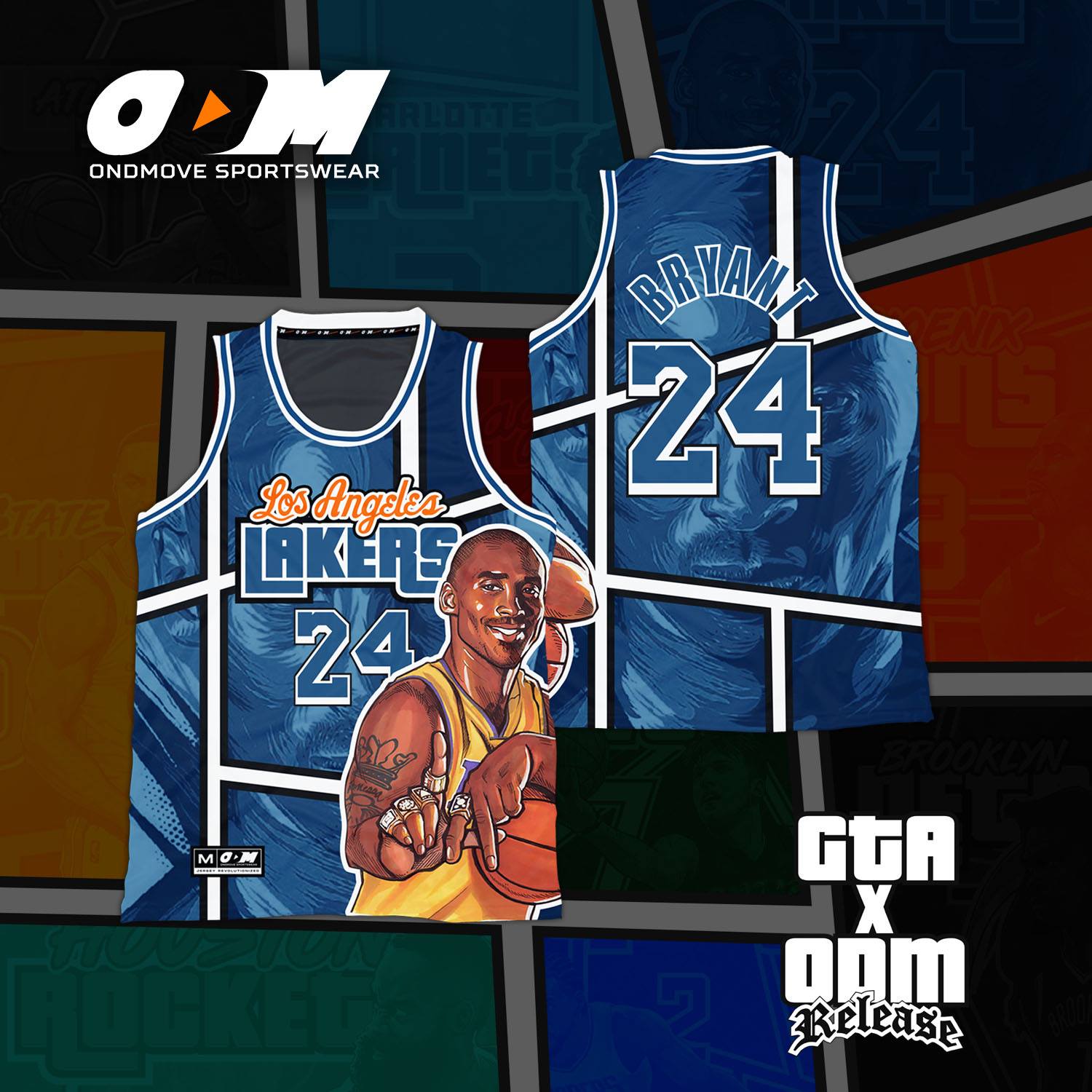 Los Angeles Lakers Bryant ODM x GTA Concept Jersey