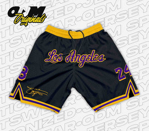 MAMBA Los Angeles Black Retro Shorts black