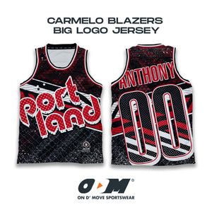 Carmelo Anthony Blazers Big Logo Jersey