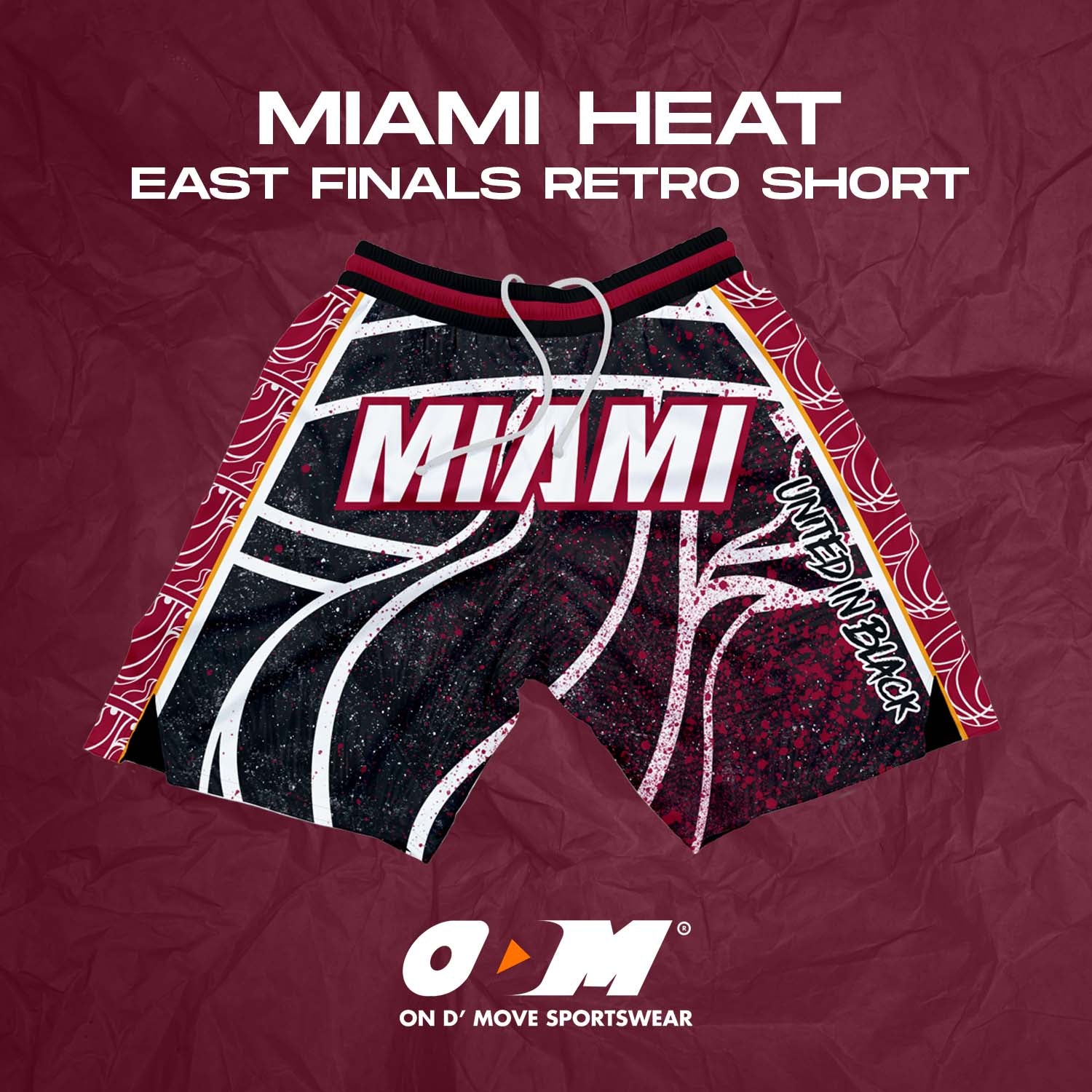 Miami Heat East Finals Retro Shorts