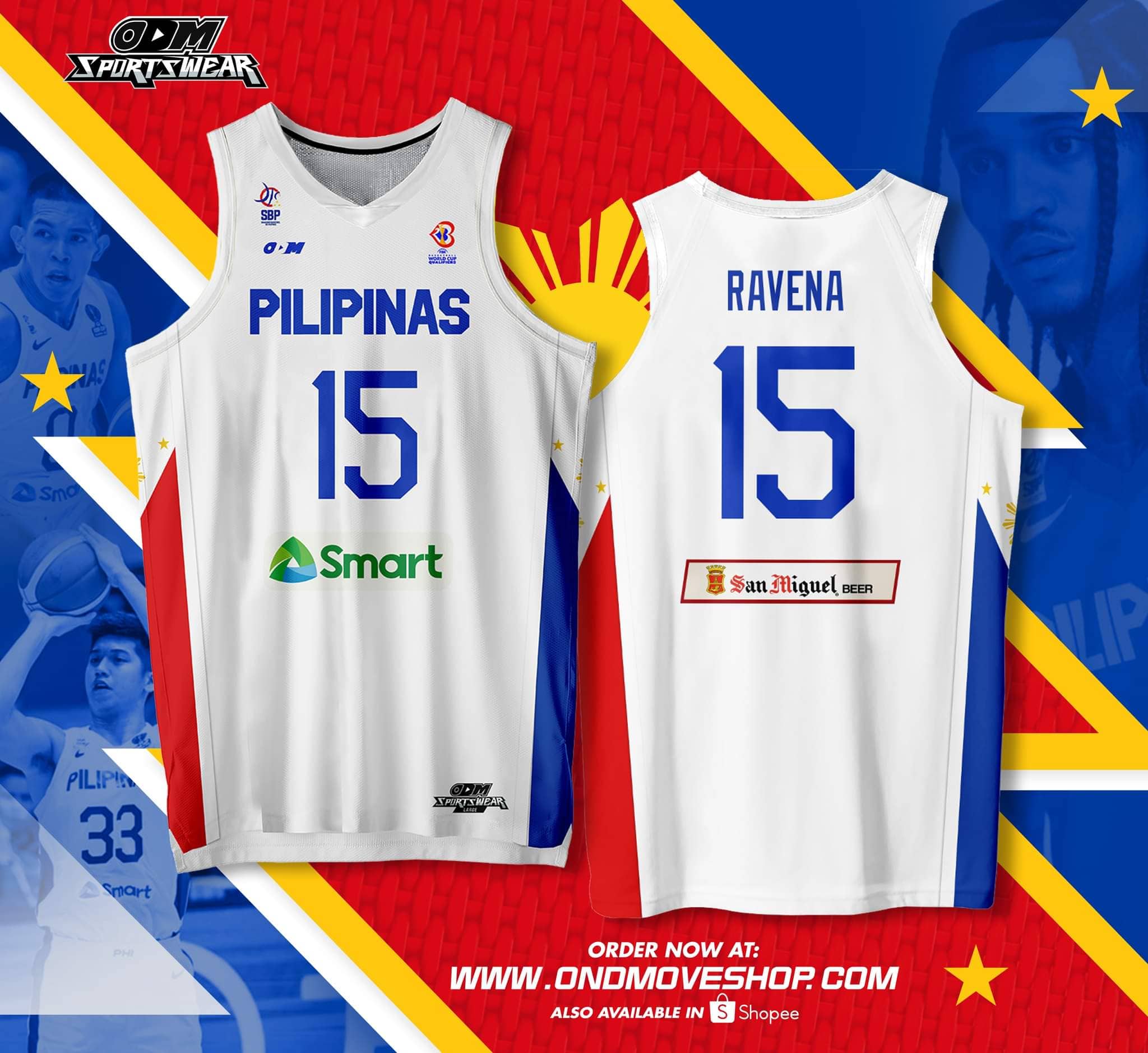 PILIPINAS WCQ Jersey white – On D' Move Sportswear