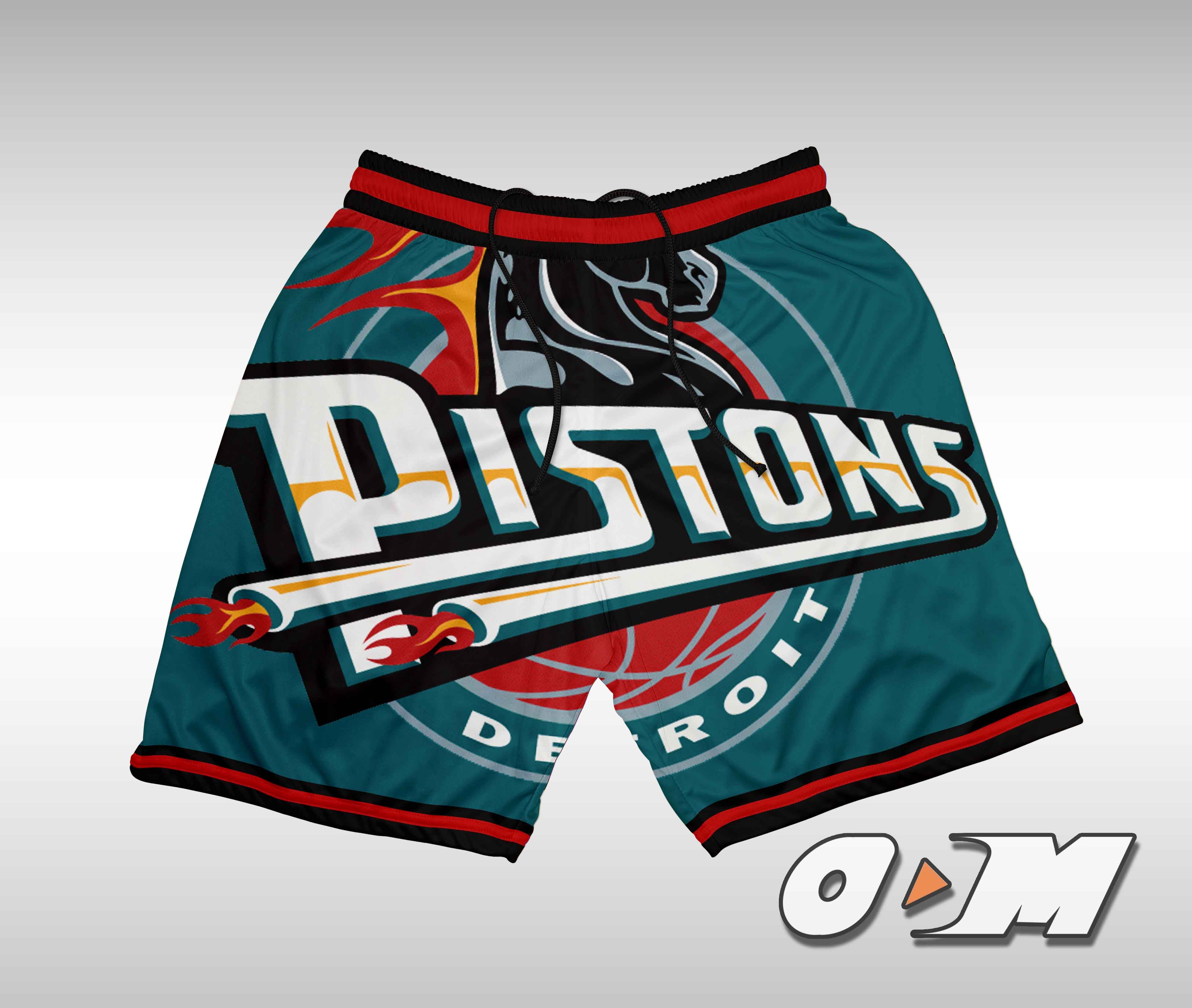 Detroit Pistons Retro Shorts
