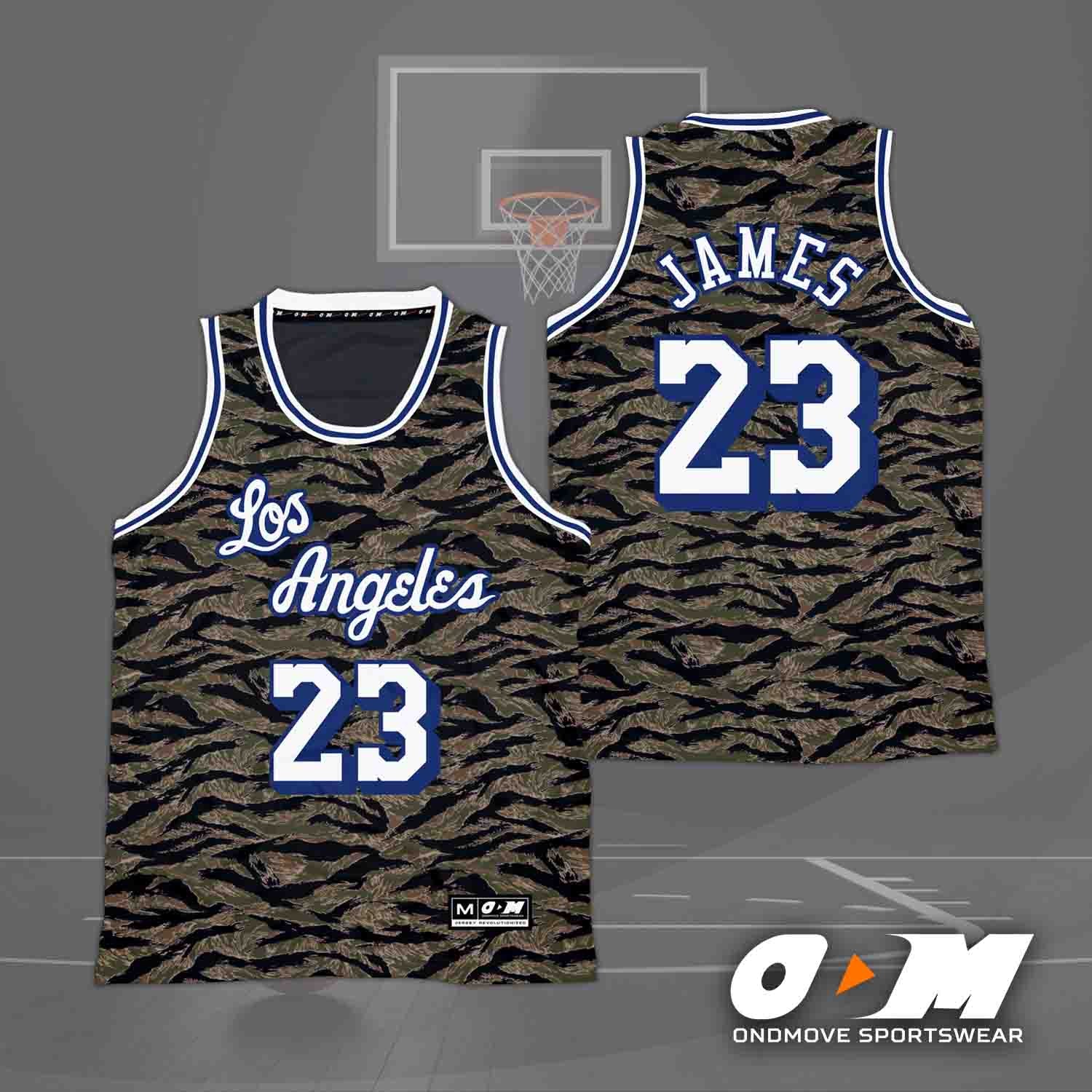 LeBron James Lakers Tiger Camou Jersey