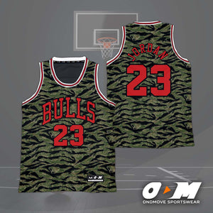 Michael Jordan Bulls Tiger Camou x ODM Concept Jersey