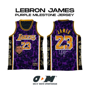 LeBron James Purple Milestone Jersey