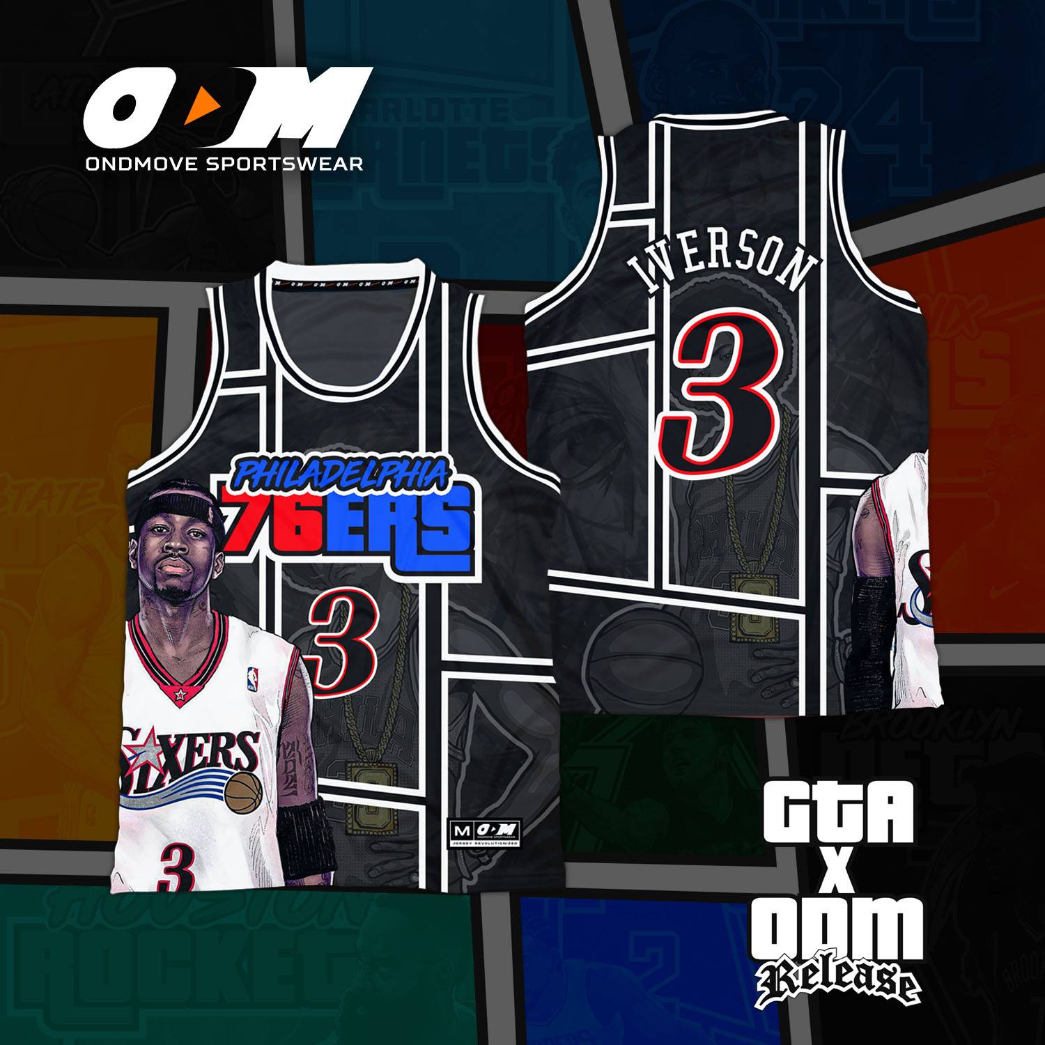 Philadelphia 76ers ODM x GTA Concept Jersey