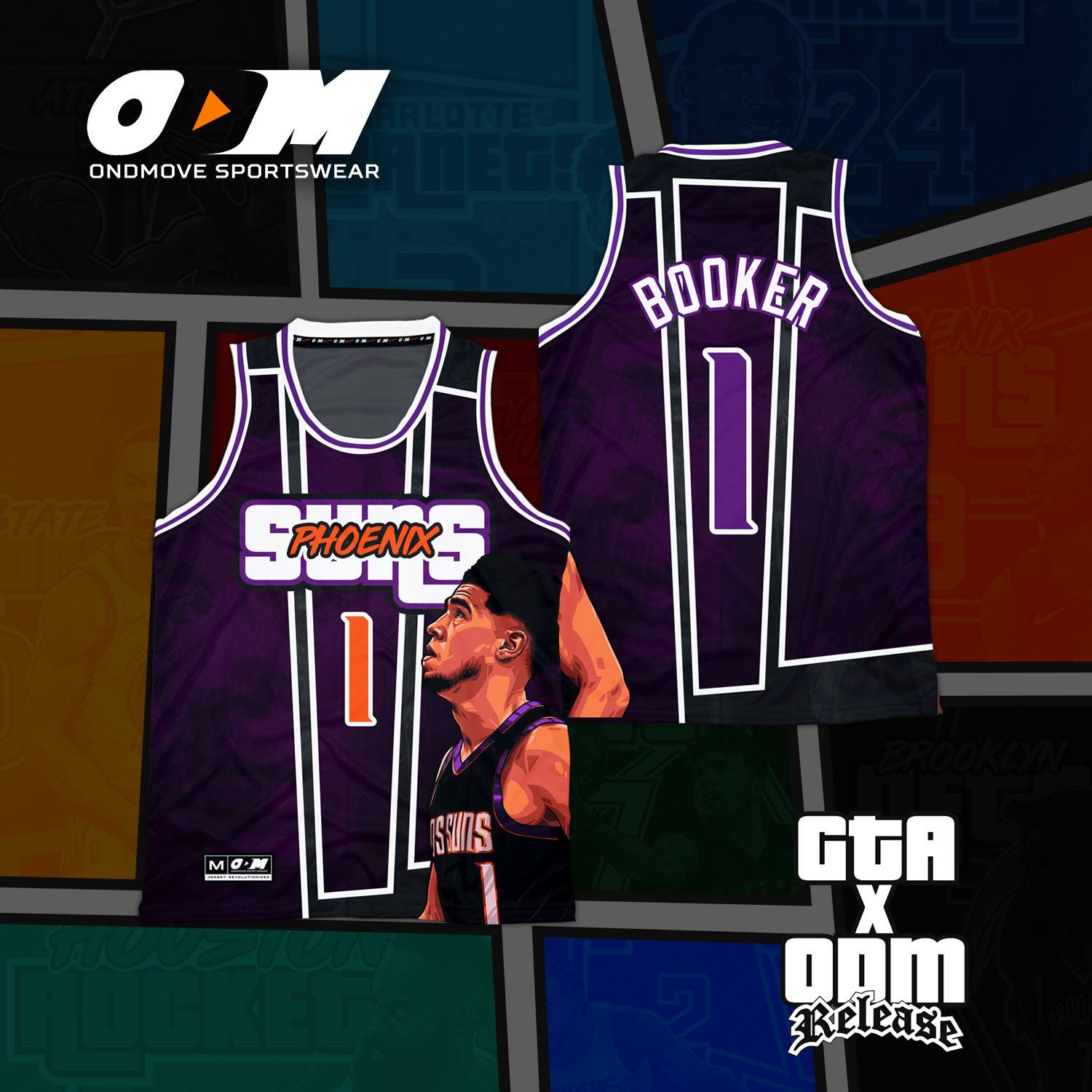 Phoenix Suns ODM x GTA Concept Jersey