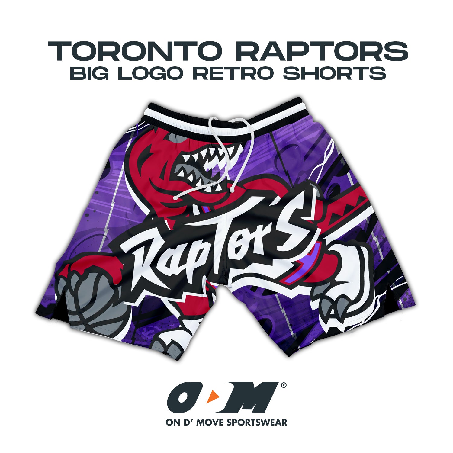 Toronto Raptors Big Logo v3 Retro Shorts