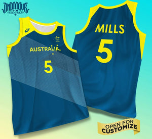 Team AUSTRALIA Basketball Olympic Jersey