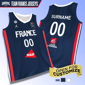 Team FRANCE FIBA Jersey  blue