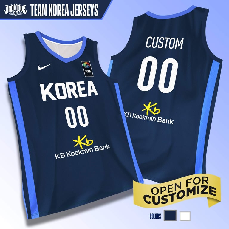 Team KOREA FIBA Jersey blue