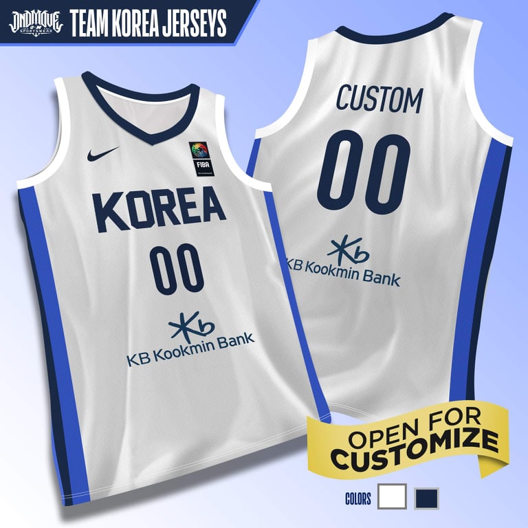 Team KOREA FIBA Jersey white