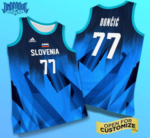 Team  SLOVENIA Basketball OLYMPIC JERSEY