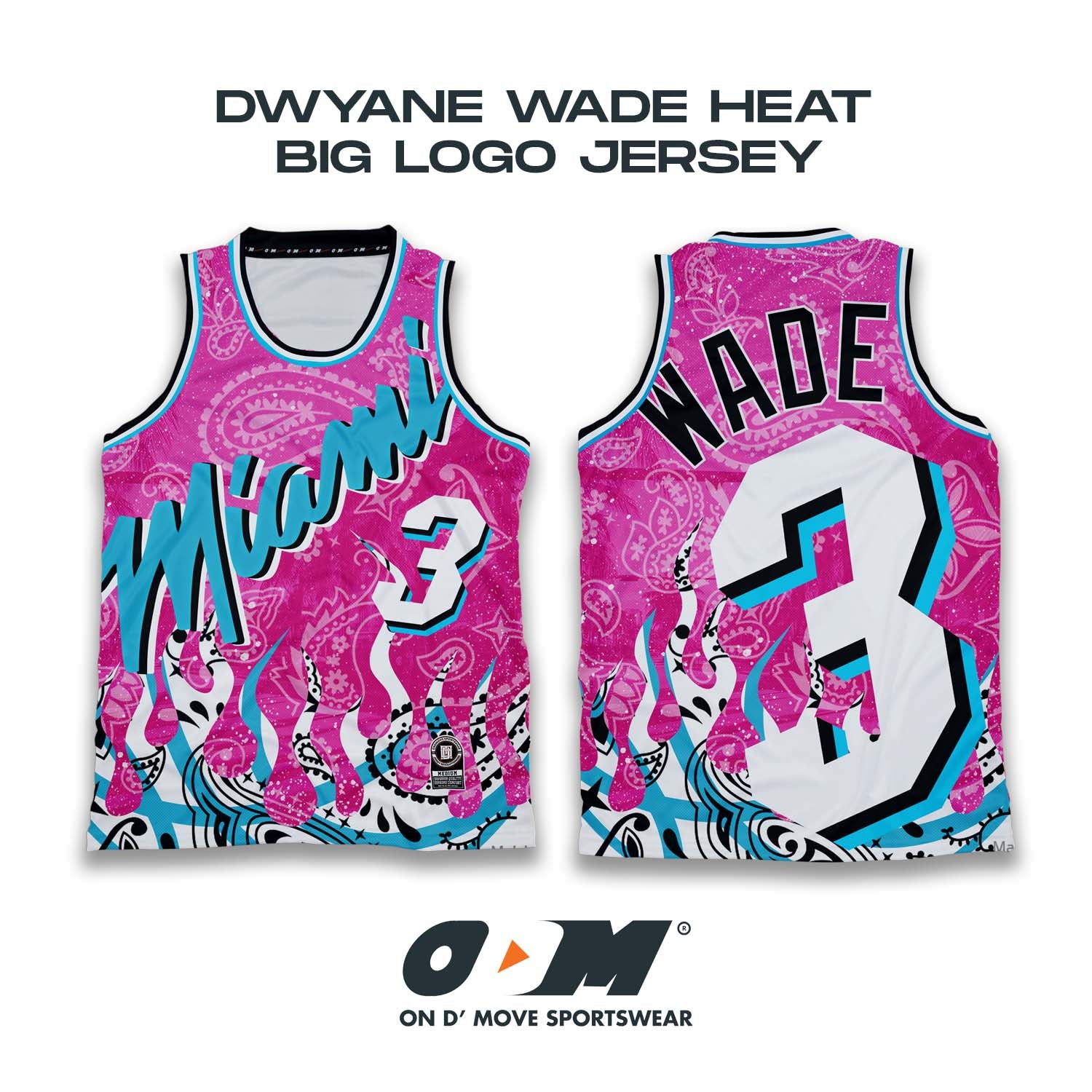 Dwyane Wade Miami Big Logo Jersey