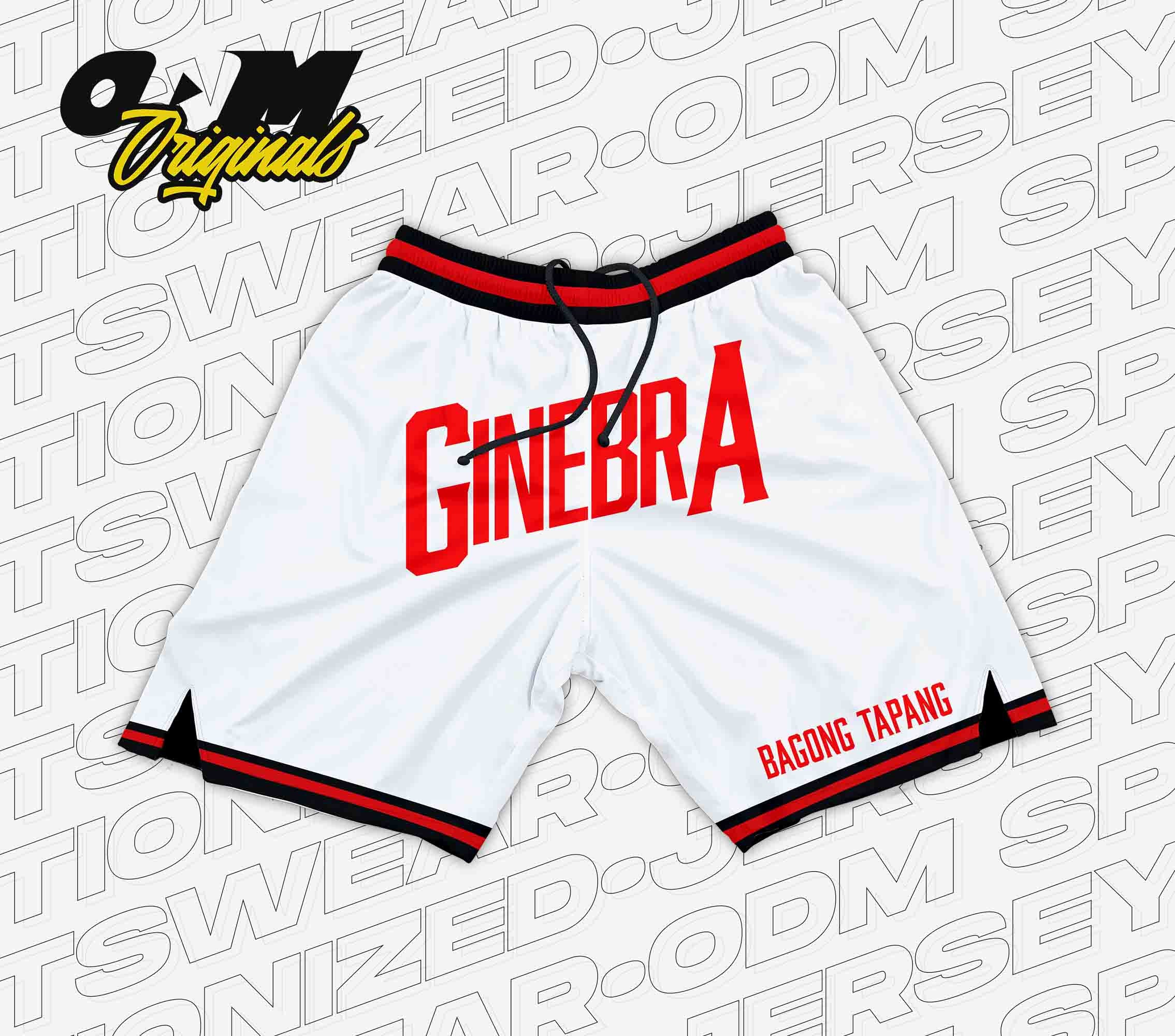 ONE GINEBRA NATION White Retro Shorts