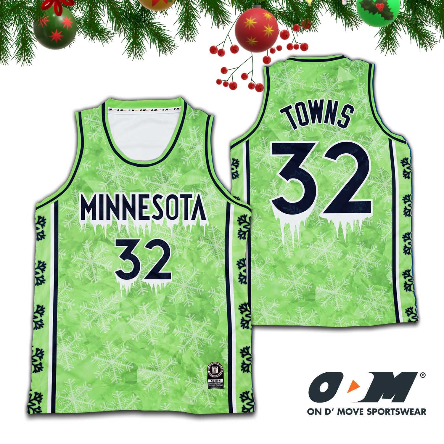 Minnesota Timberwolves  ODM Concept Christmas Jersey