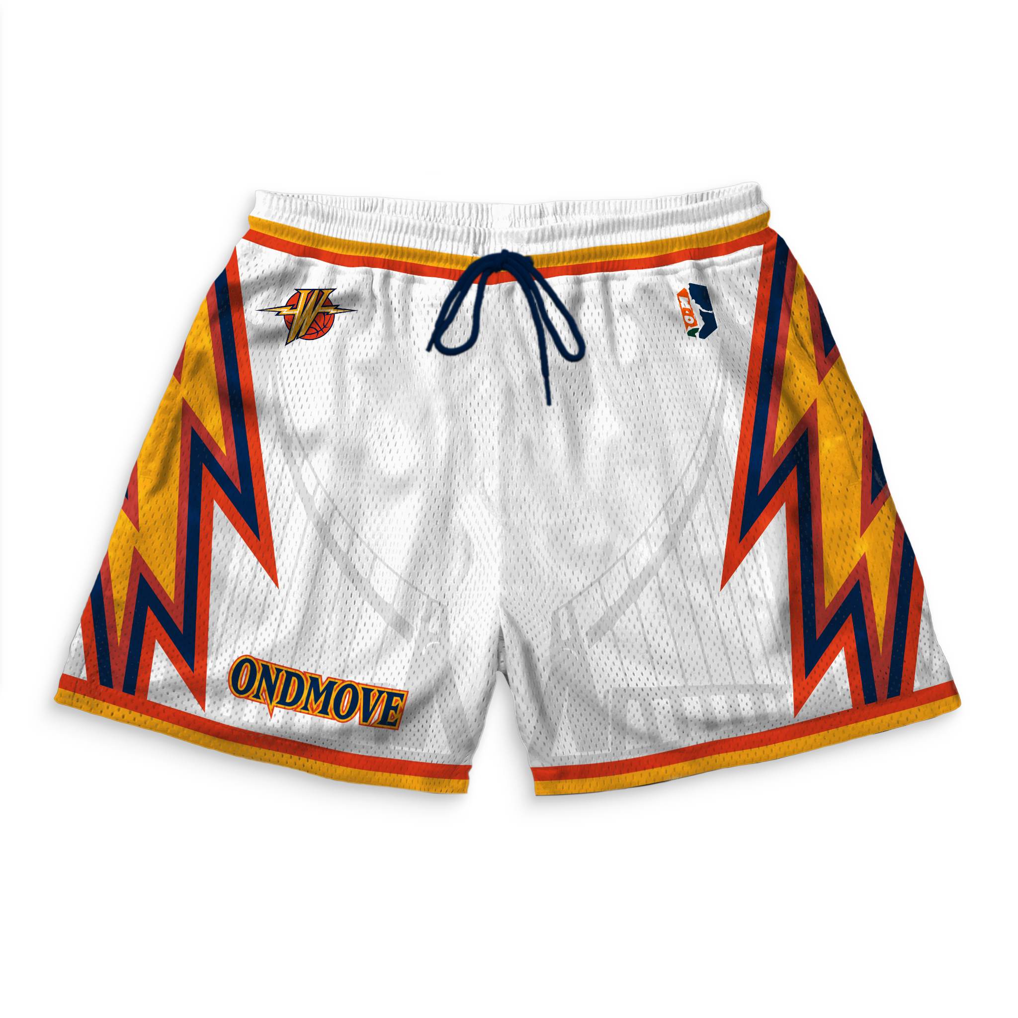 Shop ICER BRANDS MEN Golden State Warriors Mesh Shorts
